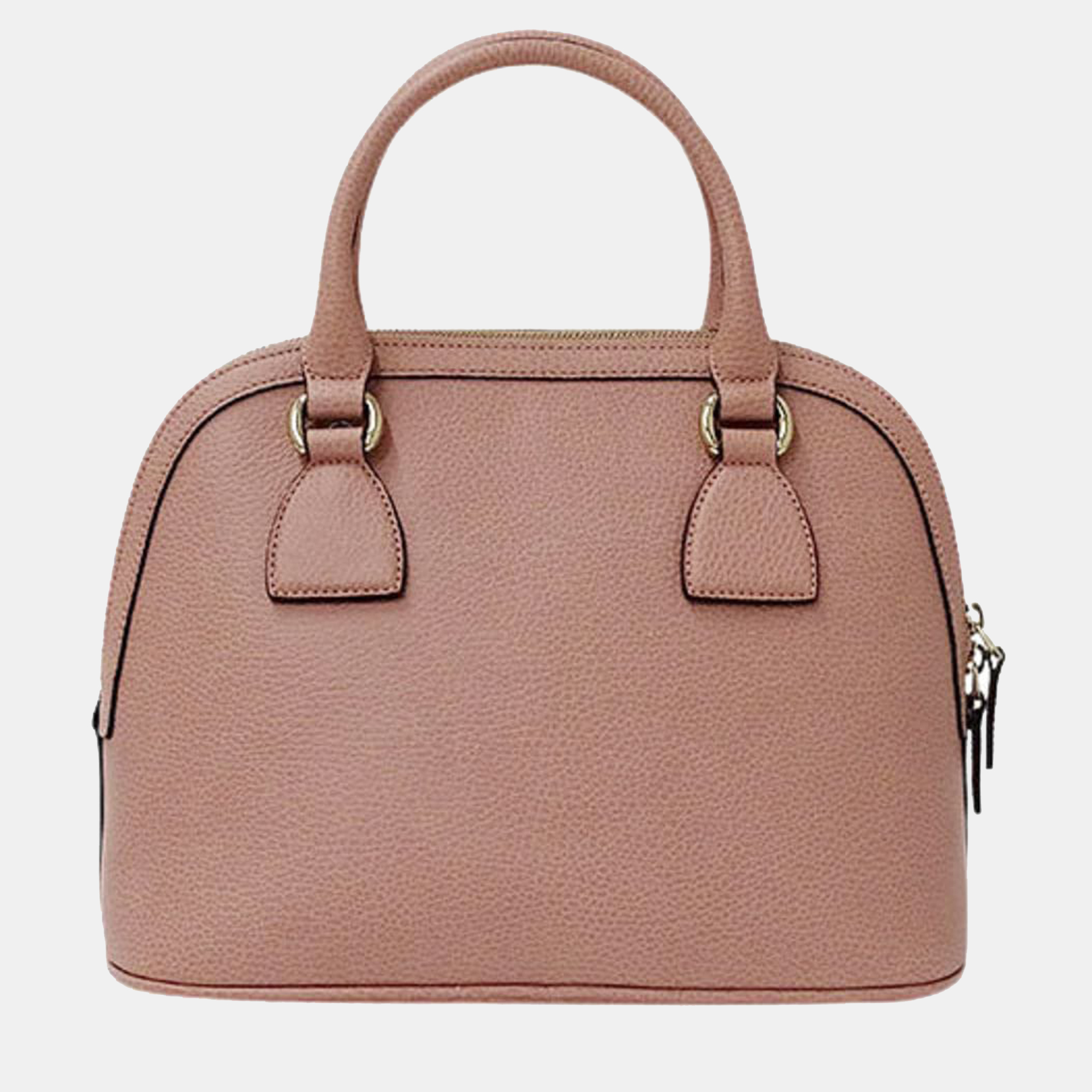 Gucci Pink Leather GG Charm Mini Dome Top Handle Bag