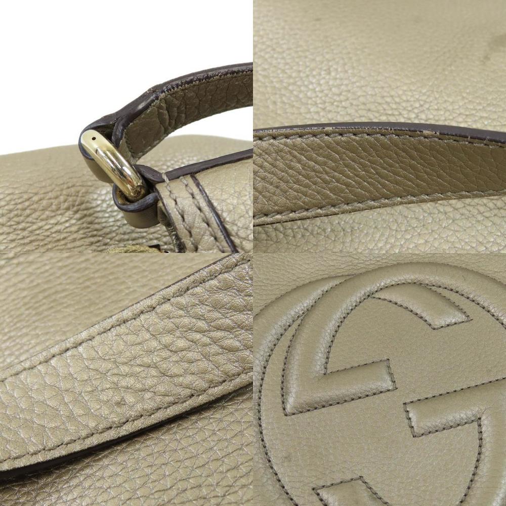 Gucci Beige Leather Soho Hobo Bag