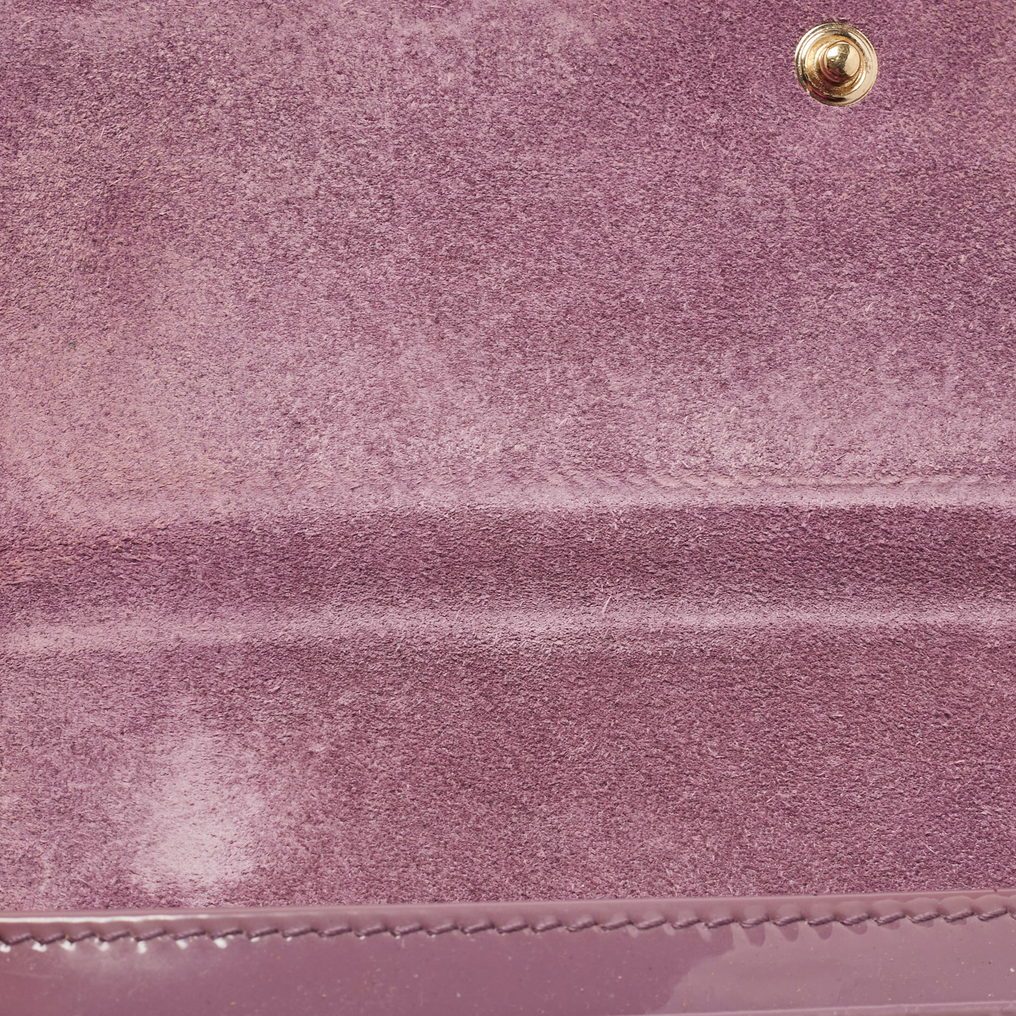 Gucci Lilac Microguccissima Patent Leather Nice Long Wallet
