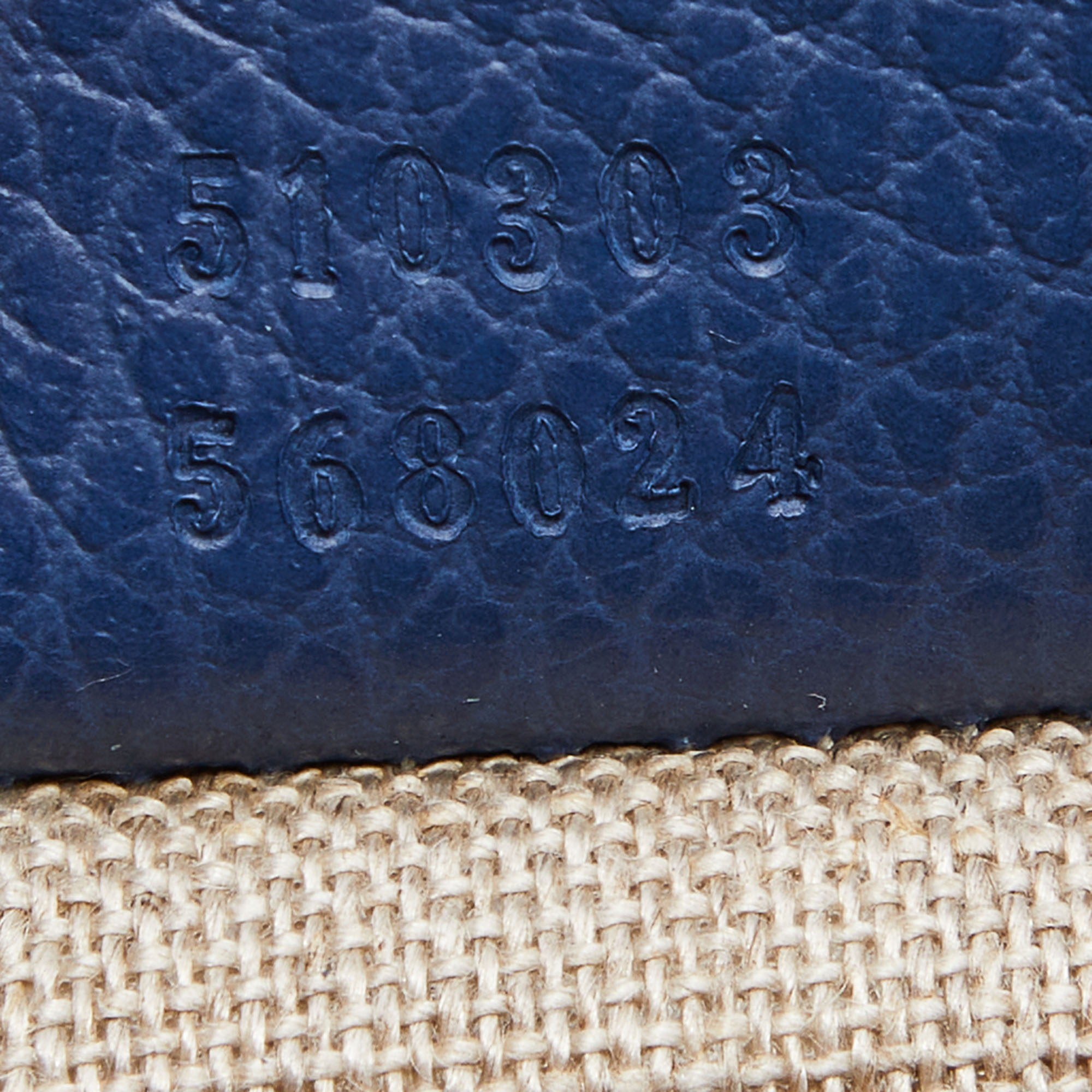 Gucci Blue Leather Medium Interlocking G Shoulder Bag