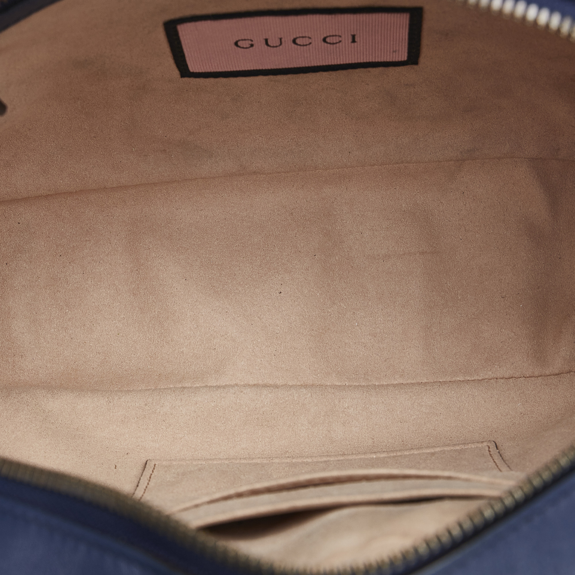 Gucci Blue GG Marmont Ghost Crossbody Bag