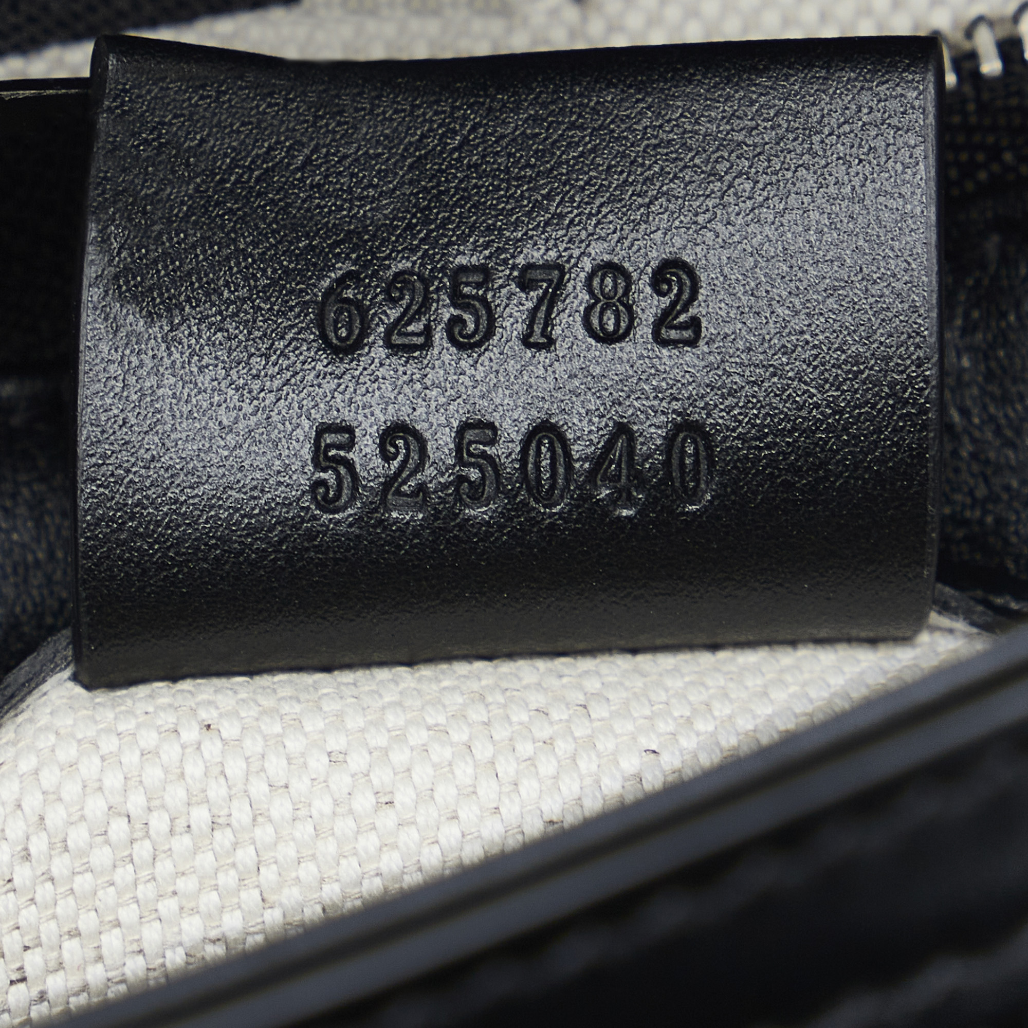 Gucci Black GG Embossed Perforated Messenger Bag
