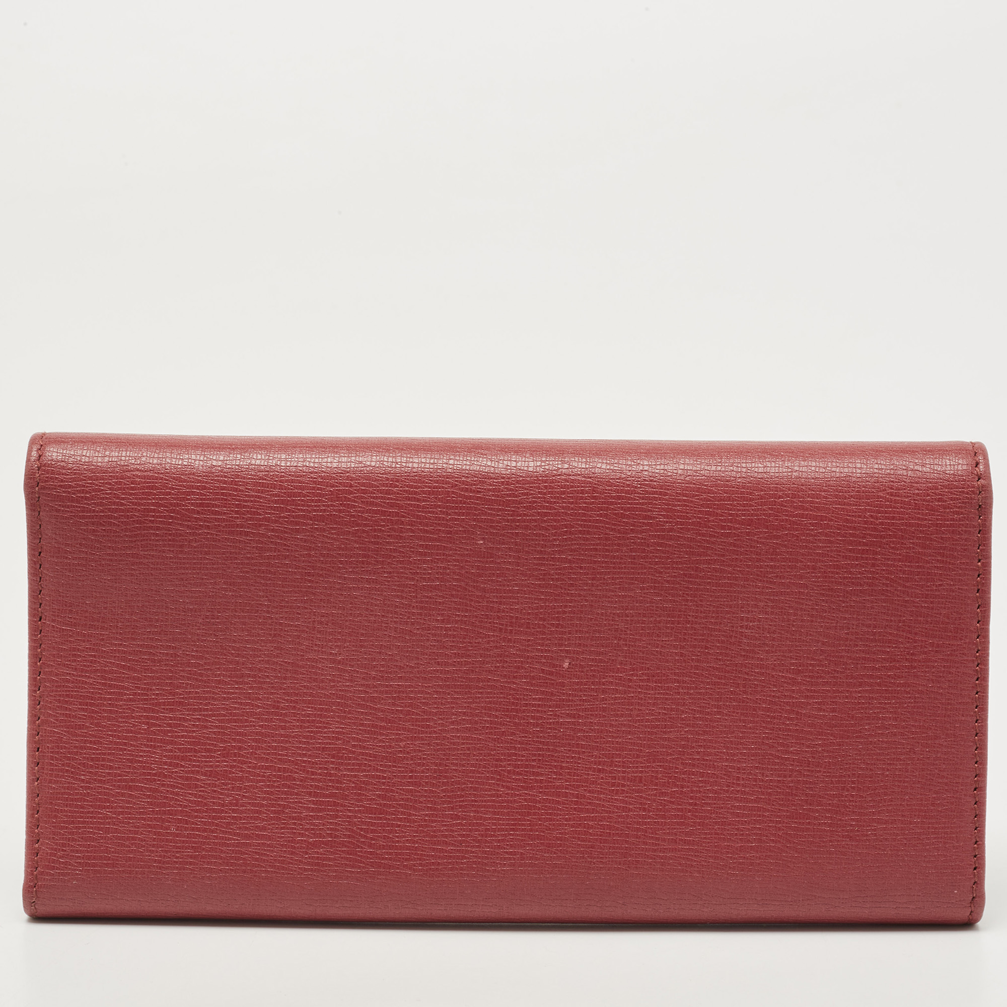 Gucci Pink Leather Interlocking G Continental Wallet