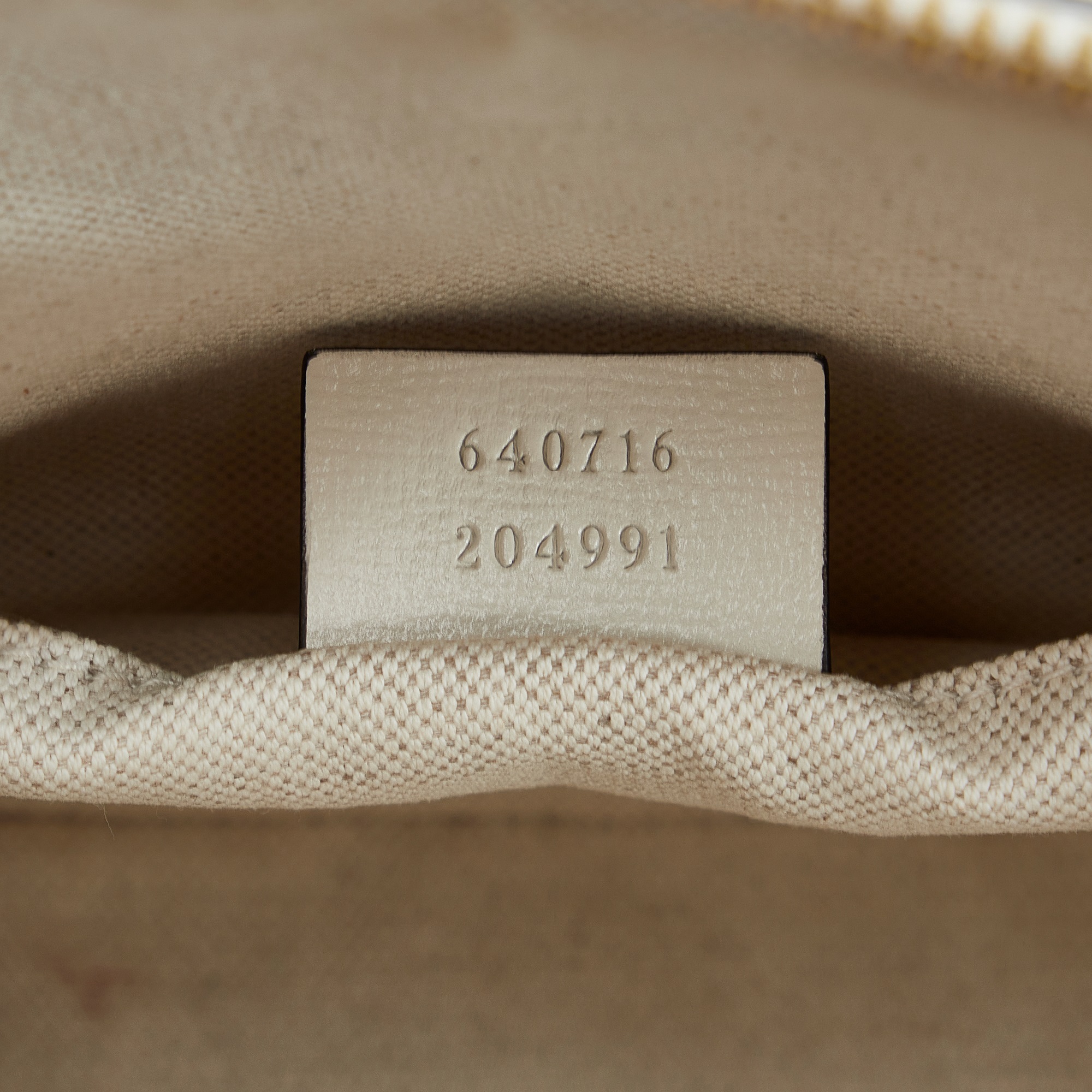 Gucci Brown/White GG Supreme Mini Horsebit 1955 Satchel