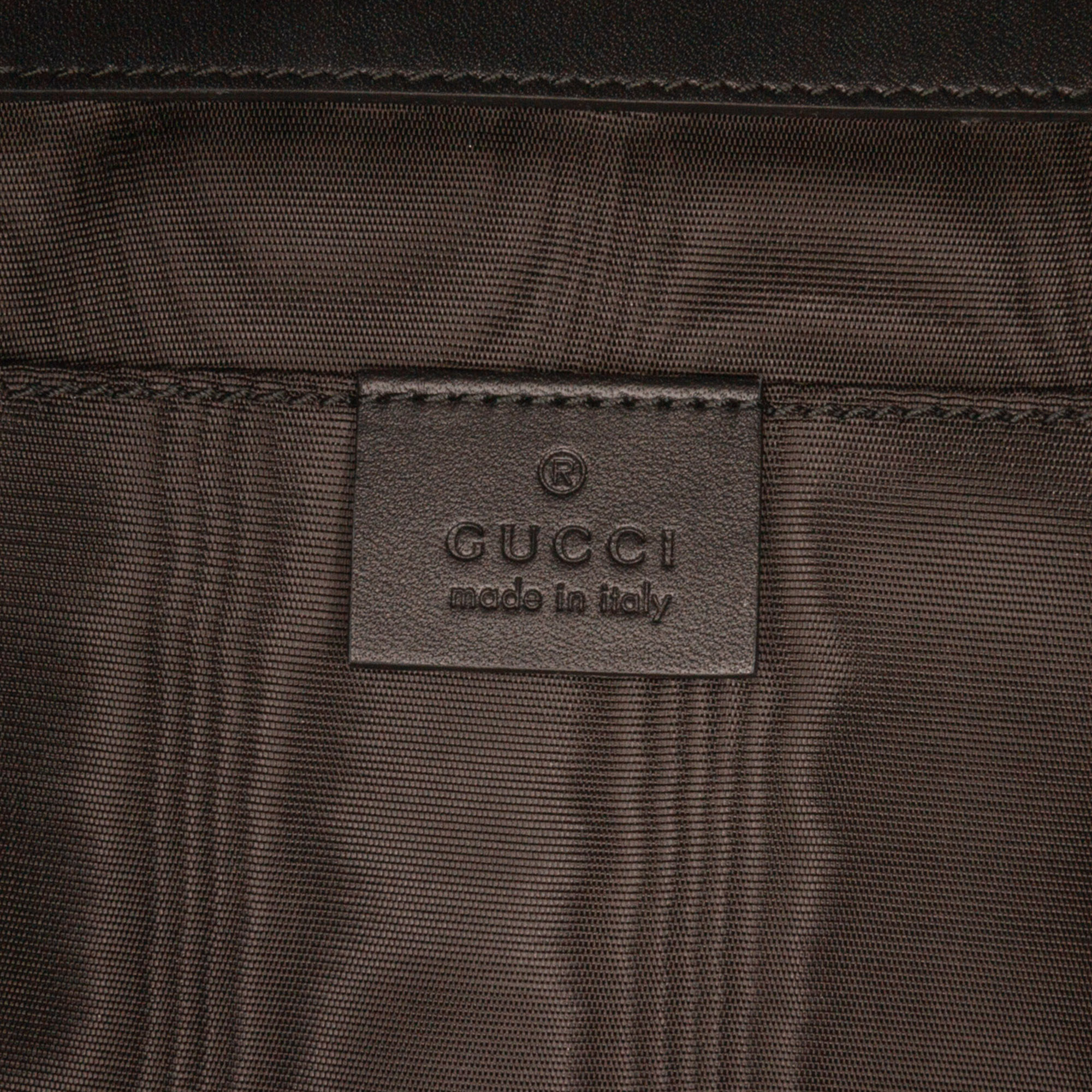 Gucci Black Portfolio Clutch Bag