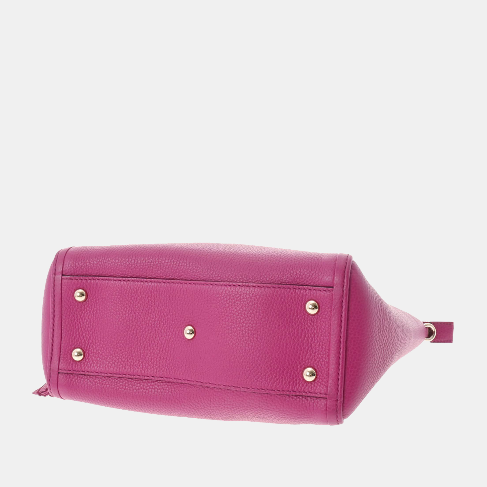 Gucci Pink Leather Interlocking GG Soho Bag