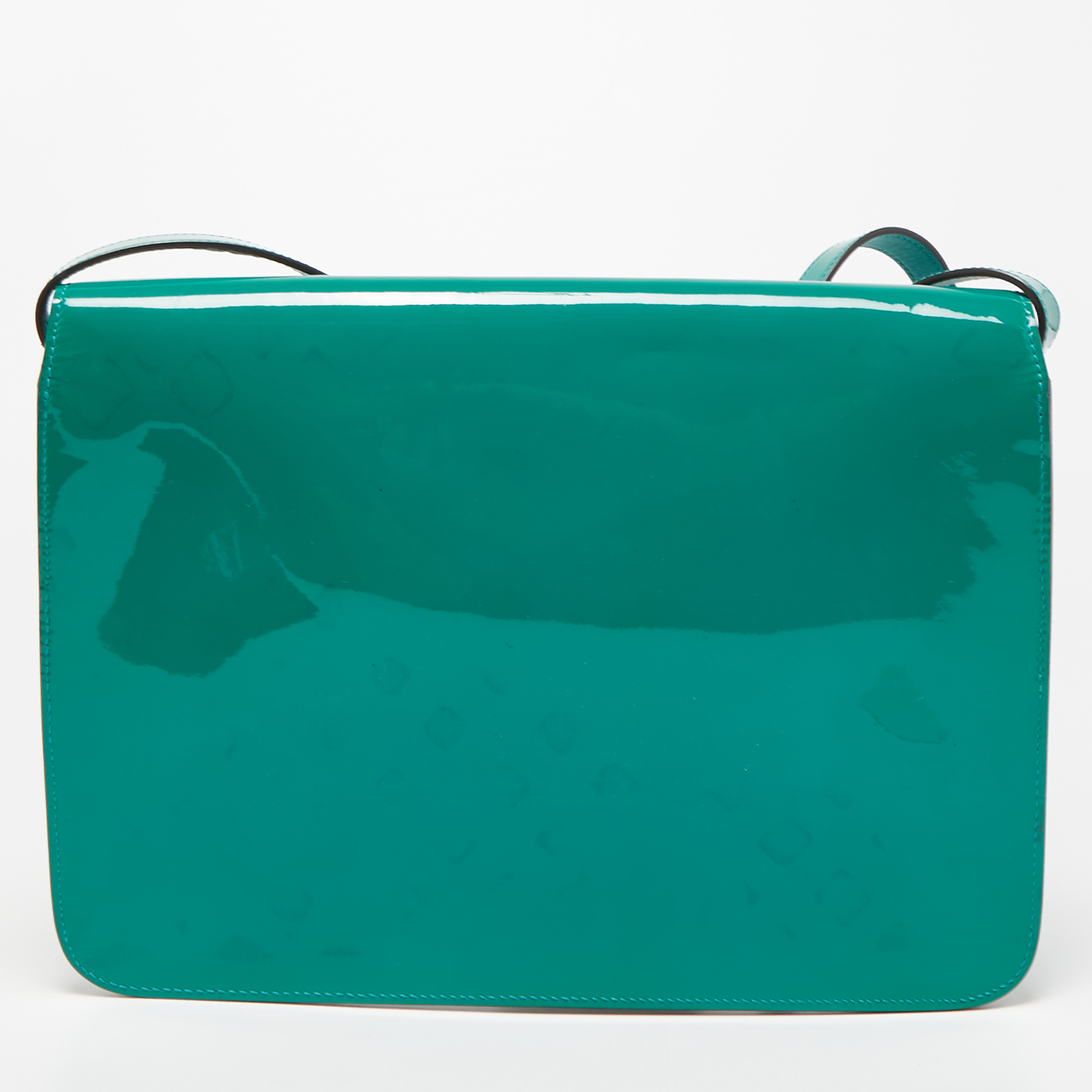 Gucci Green Patent Leather Bright Bit Crossbody Bag
