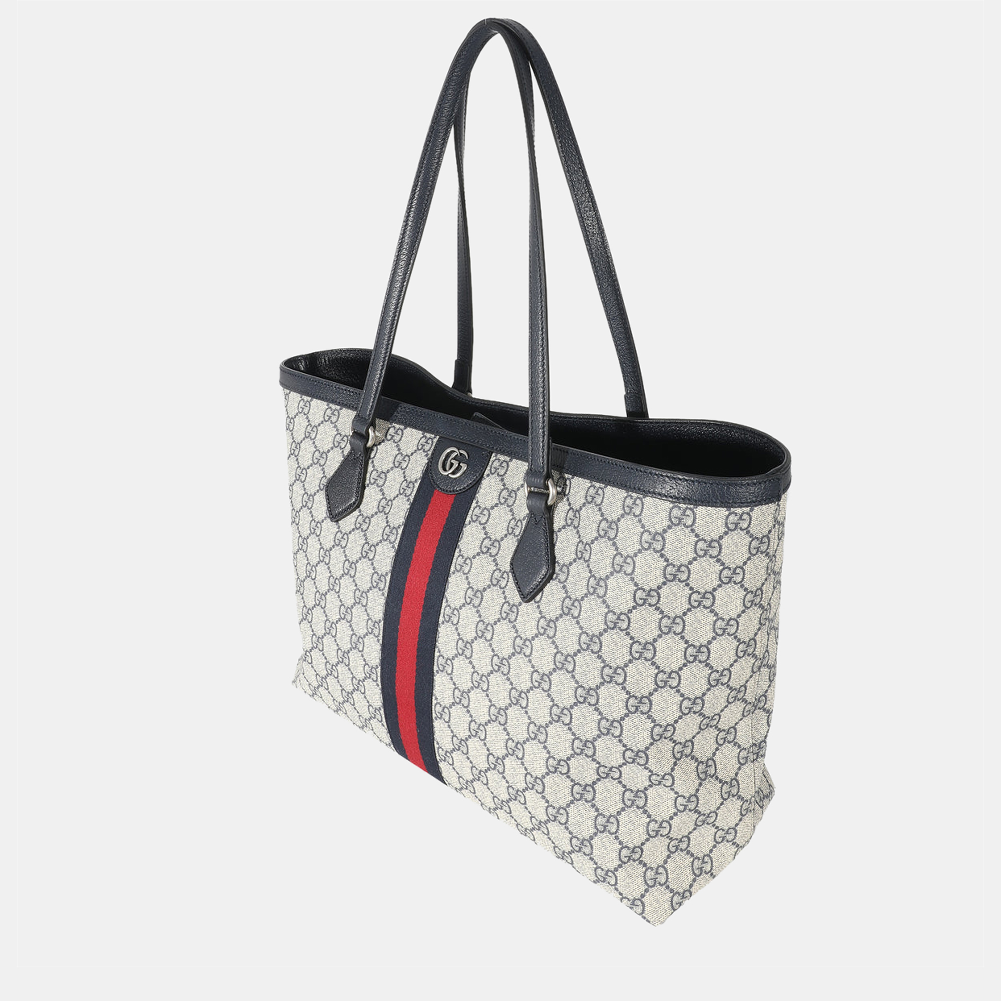 Gucci Ophidia GG Medium Tote, White, GG Canvas