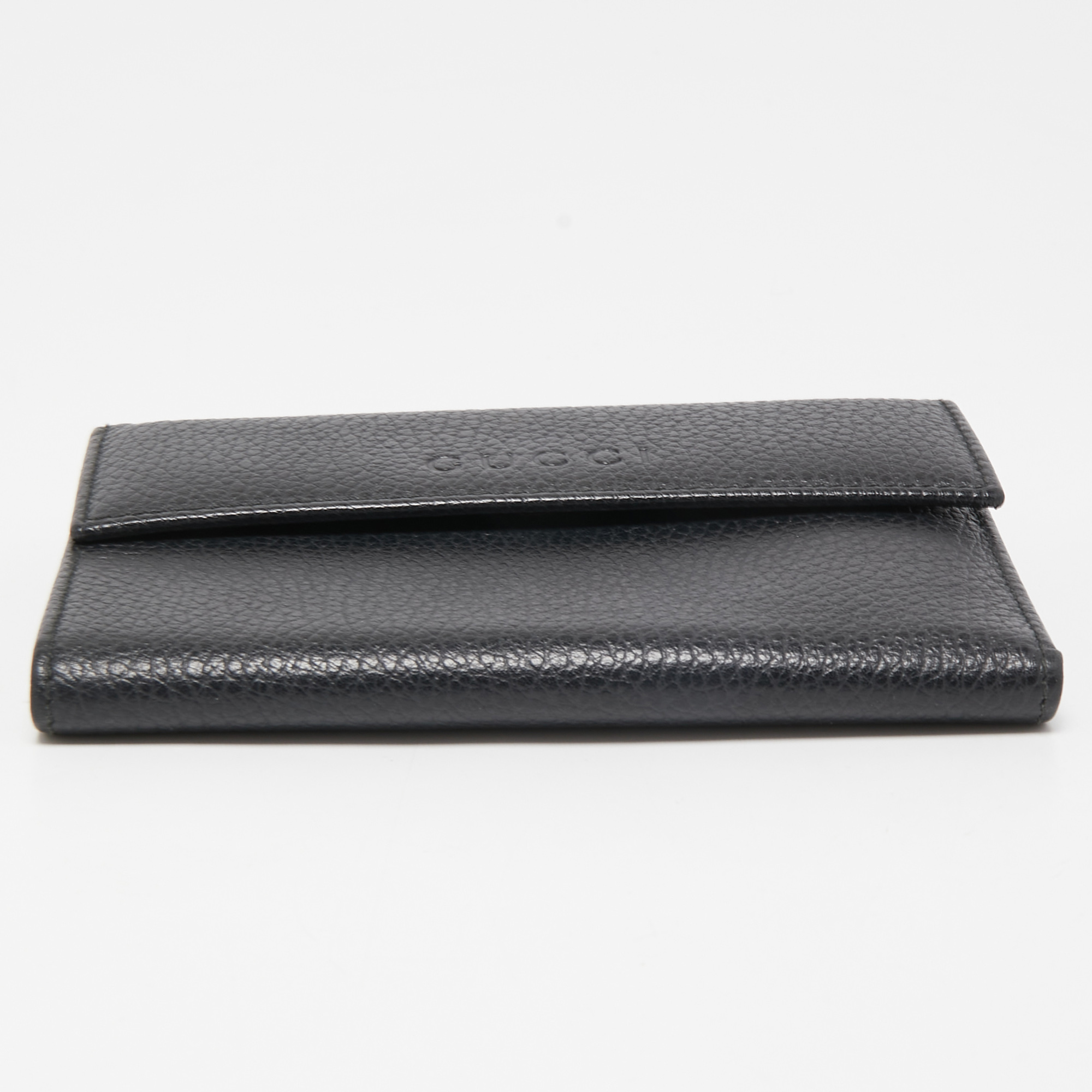 Gucci Black Leather French Wallet