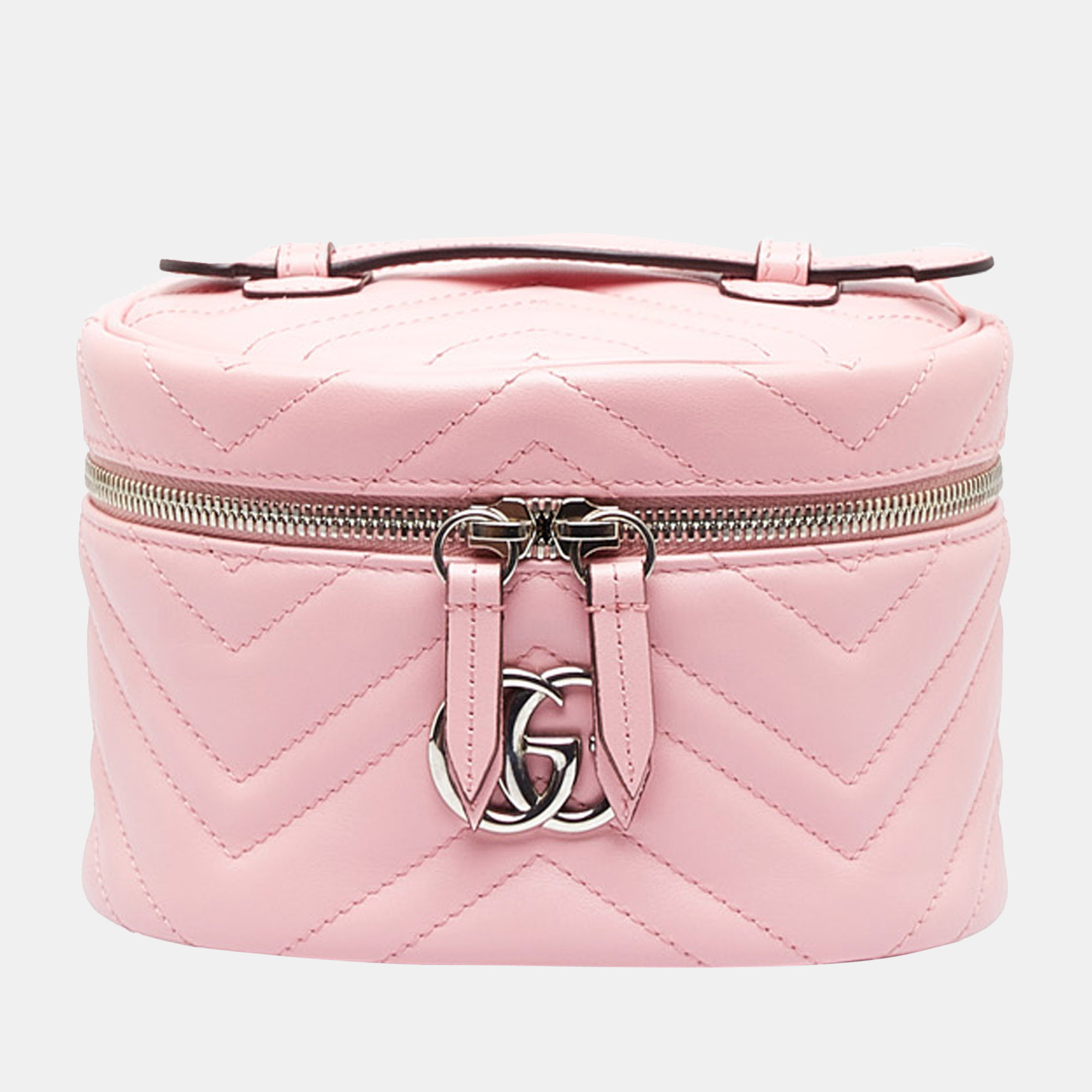Gucci Pink GG Marmont Matelasse Vanity Bag