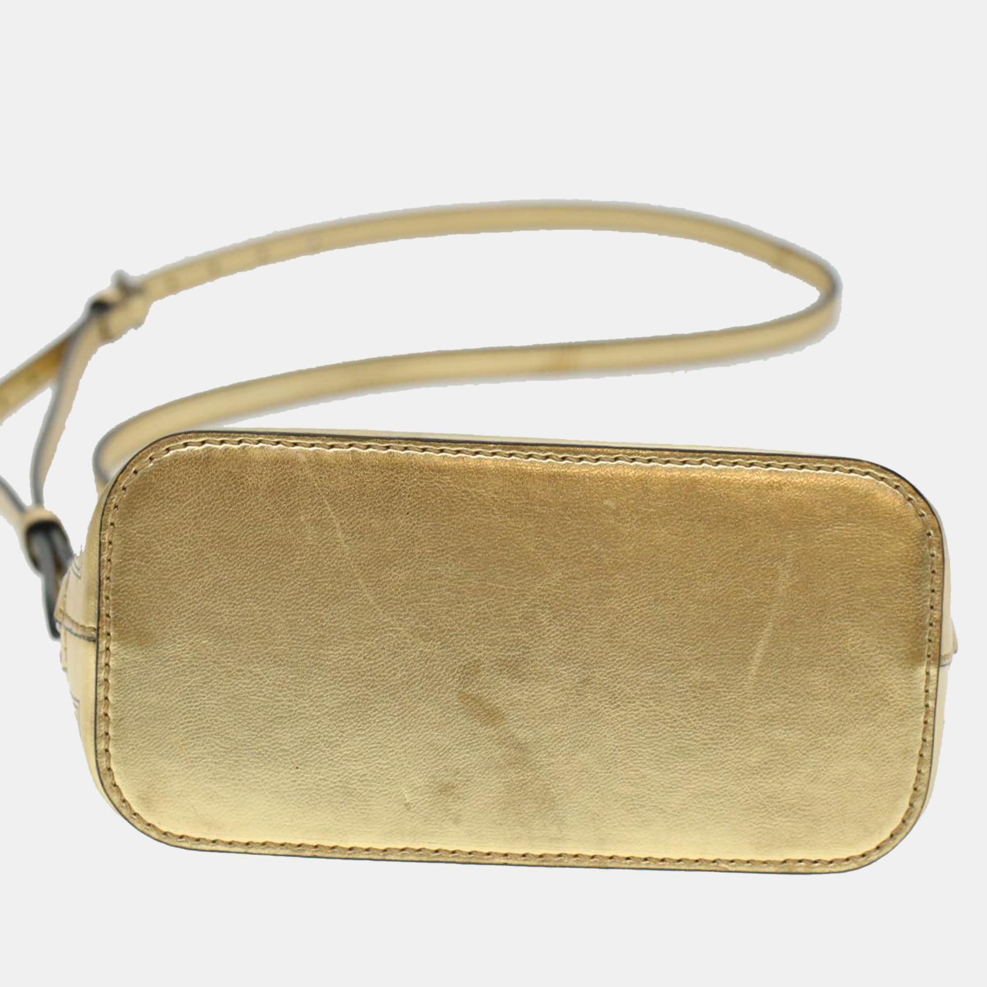 Gucci Gold Leather Guccy Shoulder Bag