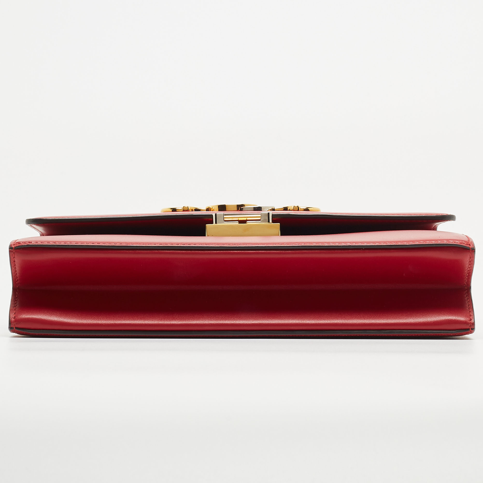 Gucci Red Leather Small Zumi Shoulder Bag