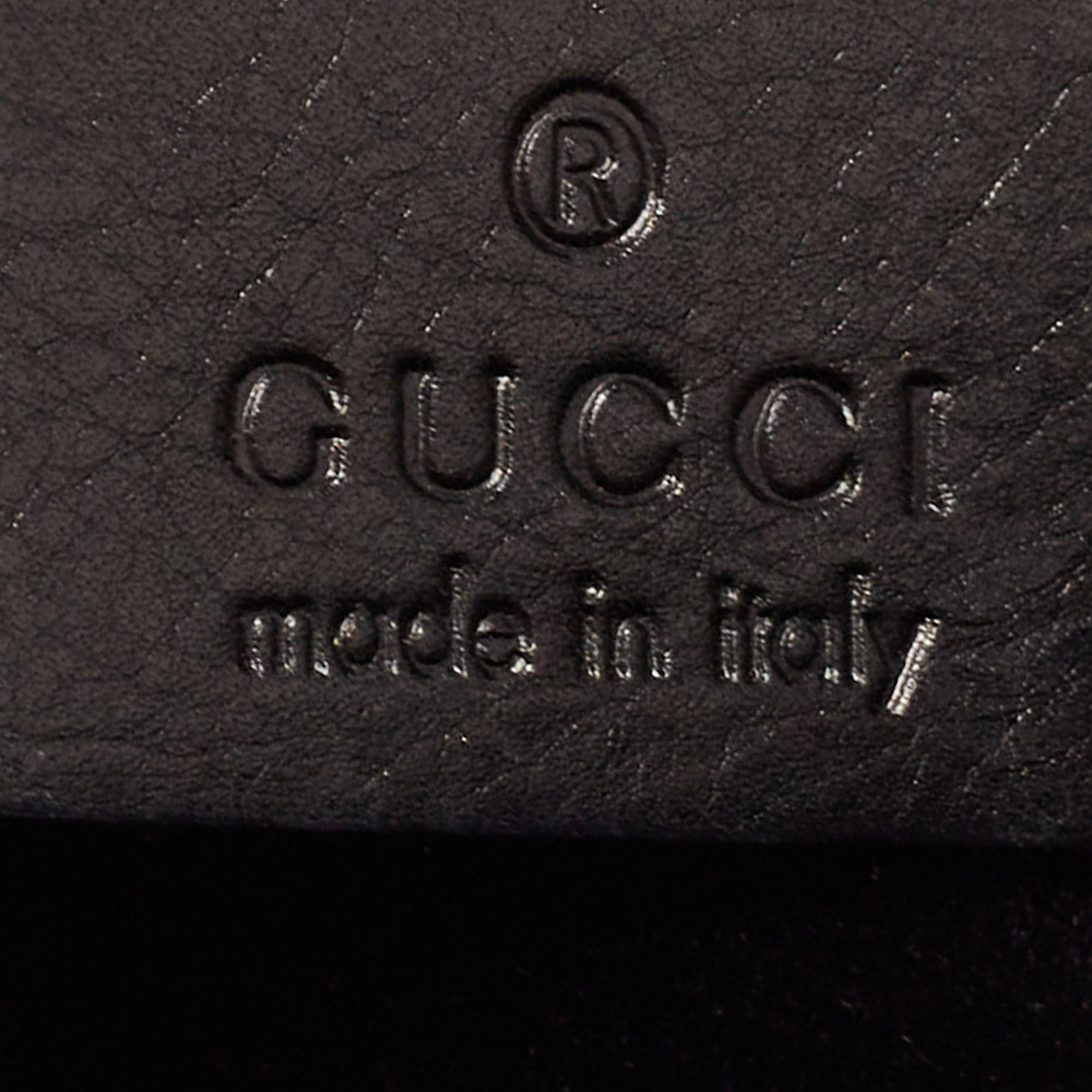Gucci Black Patent Leather Hysteria Clutch