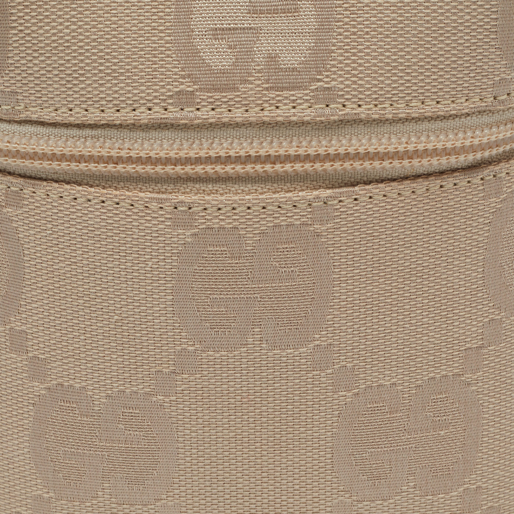 Gucci Beige GG Canvas And Leather Vanity Bag