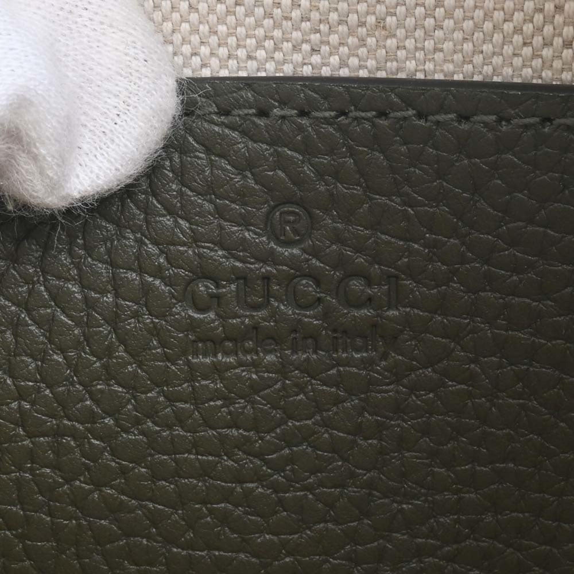 Gucci Black Jumbo GG Leather Mini Duffle Bag