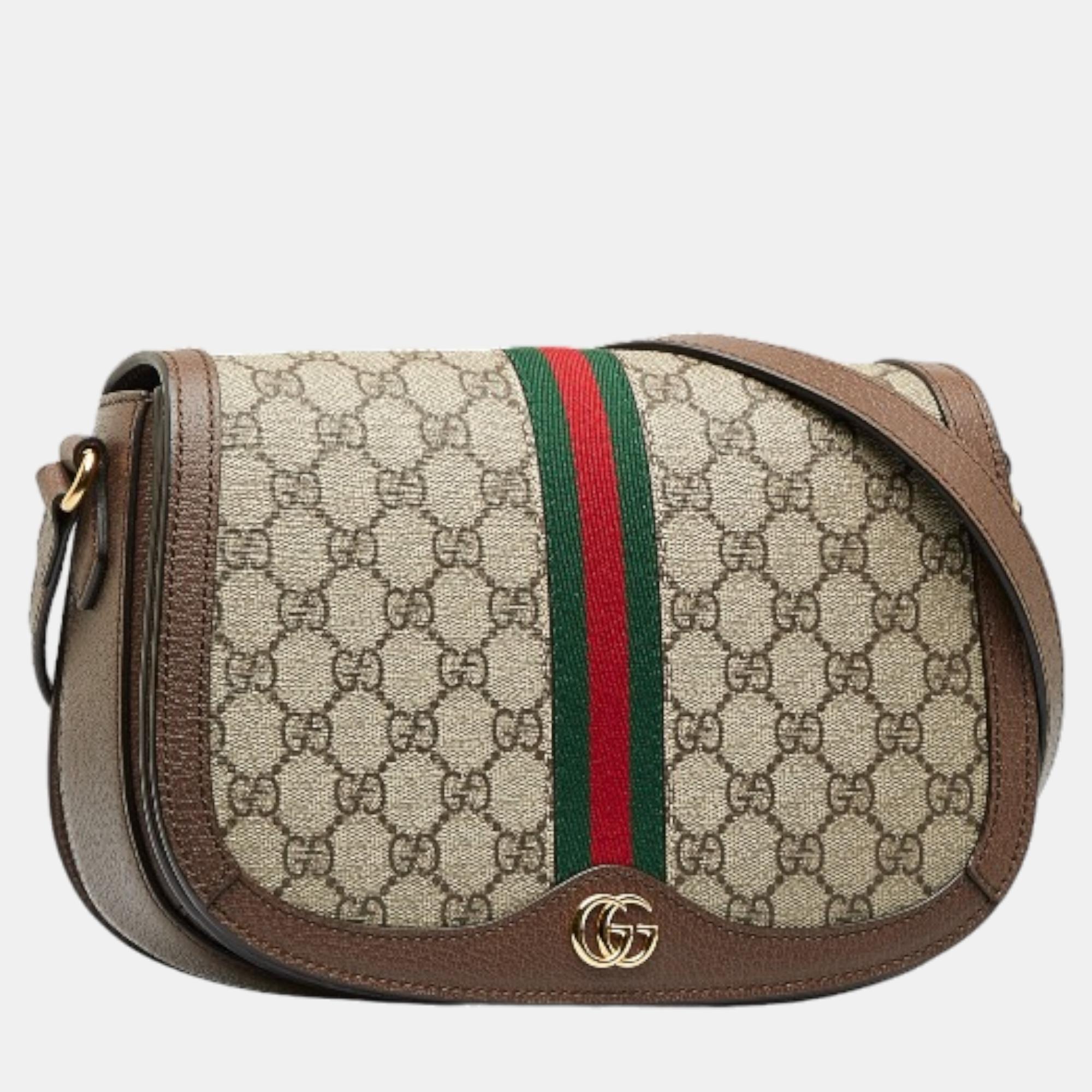 Gucci Beige Canvas GG Supreme Small Ophidia Bag Crossbody Bag
Gucci Beige Canvas GG Supreme Small Ophidia Bag Crossbody Bag