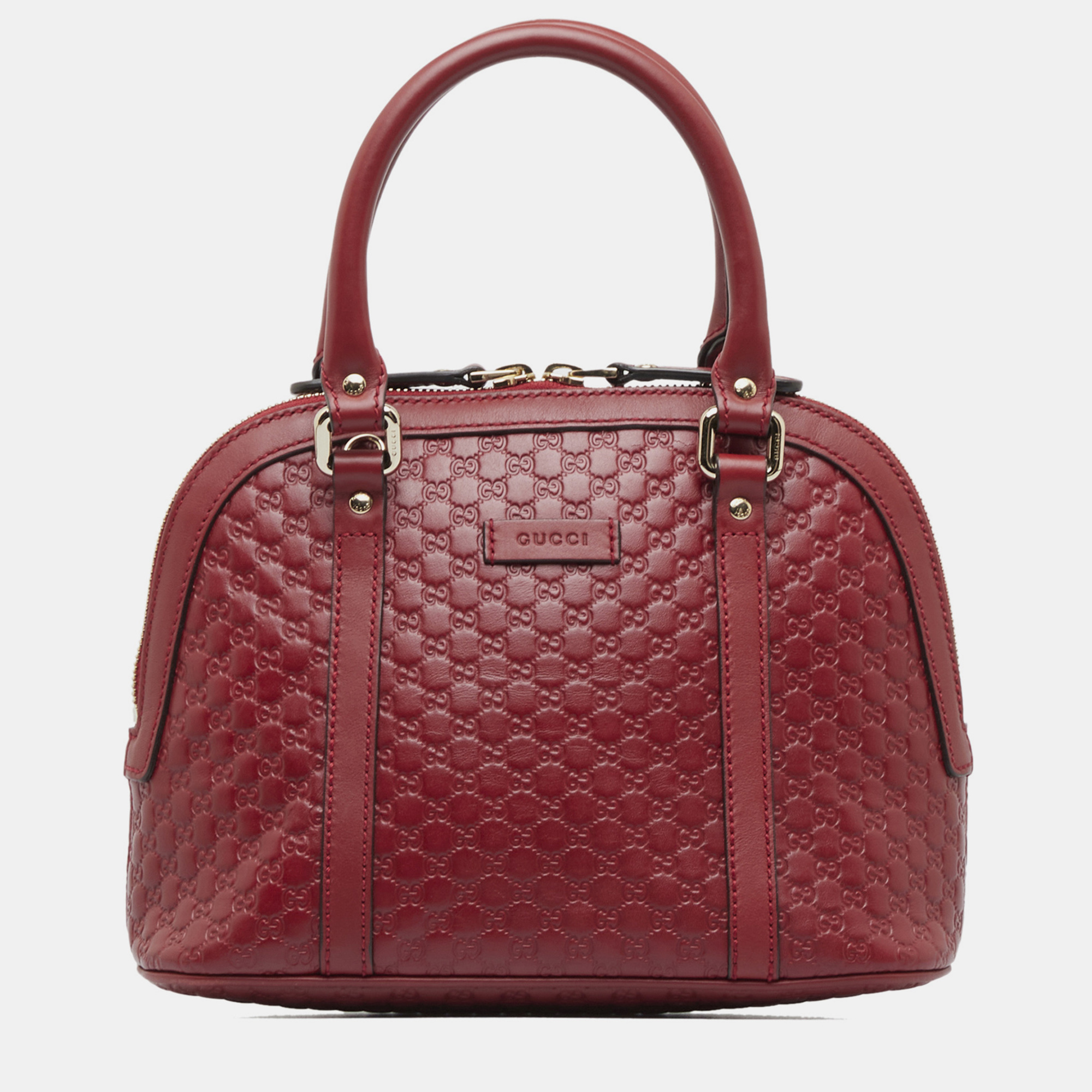 Gucci Red Microguccissima Dome Bag