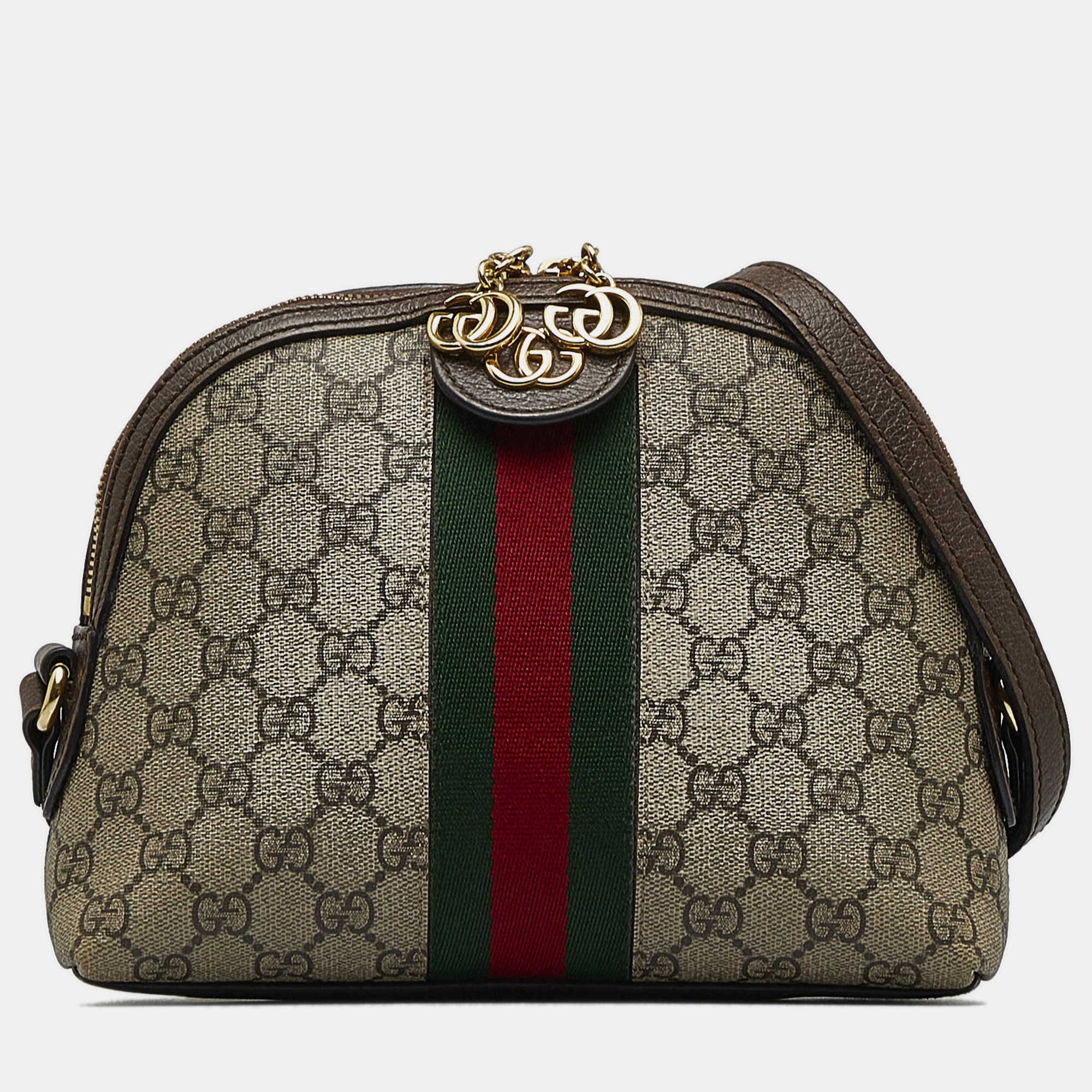 Gucci Small GG Supreme Ophidia Dome Crossbody Bag