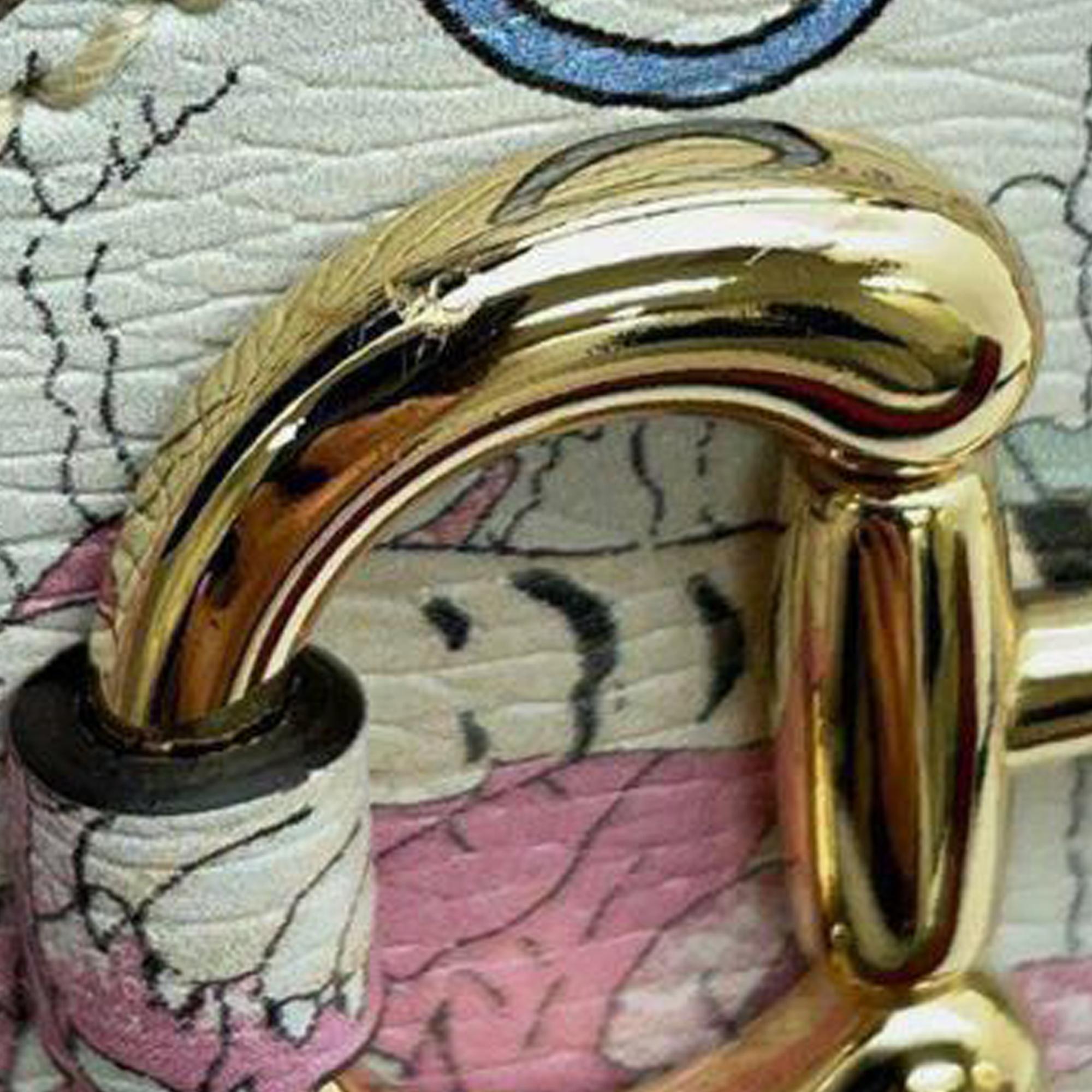 Gucci Mini Tiger Horsebit 1955 Leather Satchel