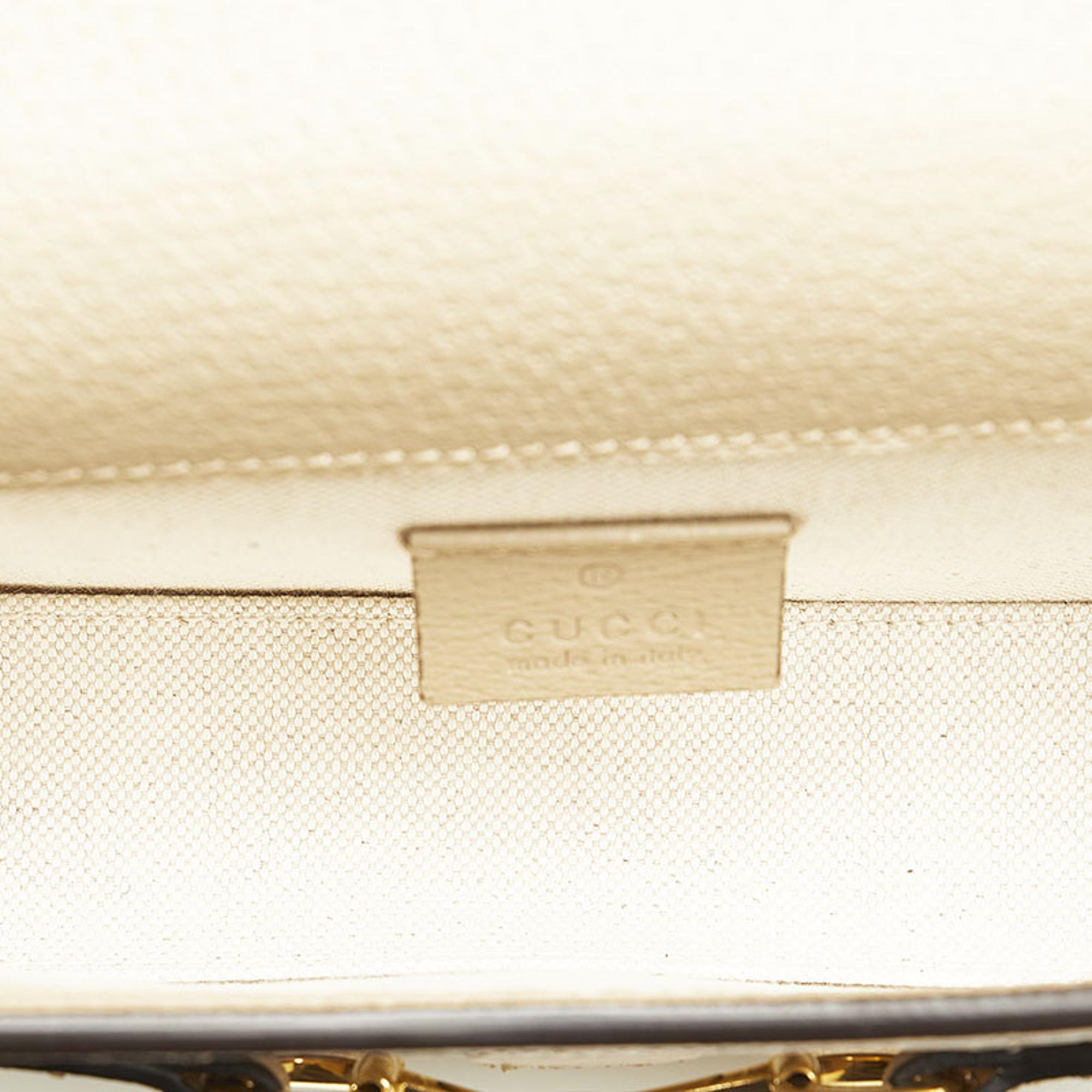 Gucci Beige Canvas GG Supreme Canvas Mini Horsebit 1955 Crossbody Bag