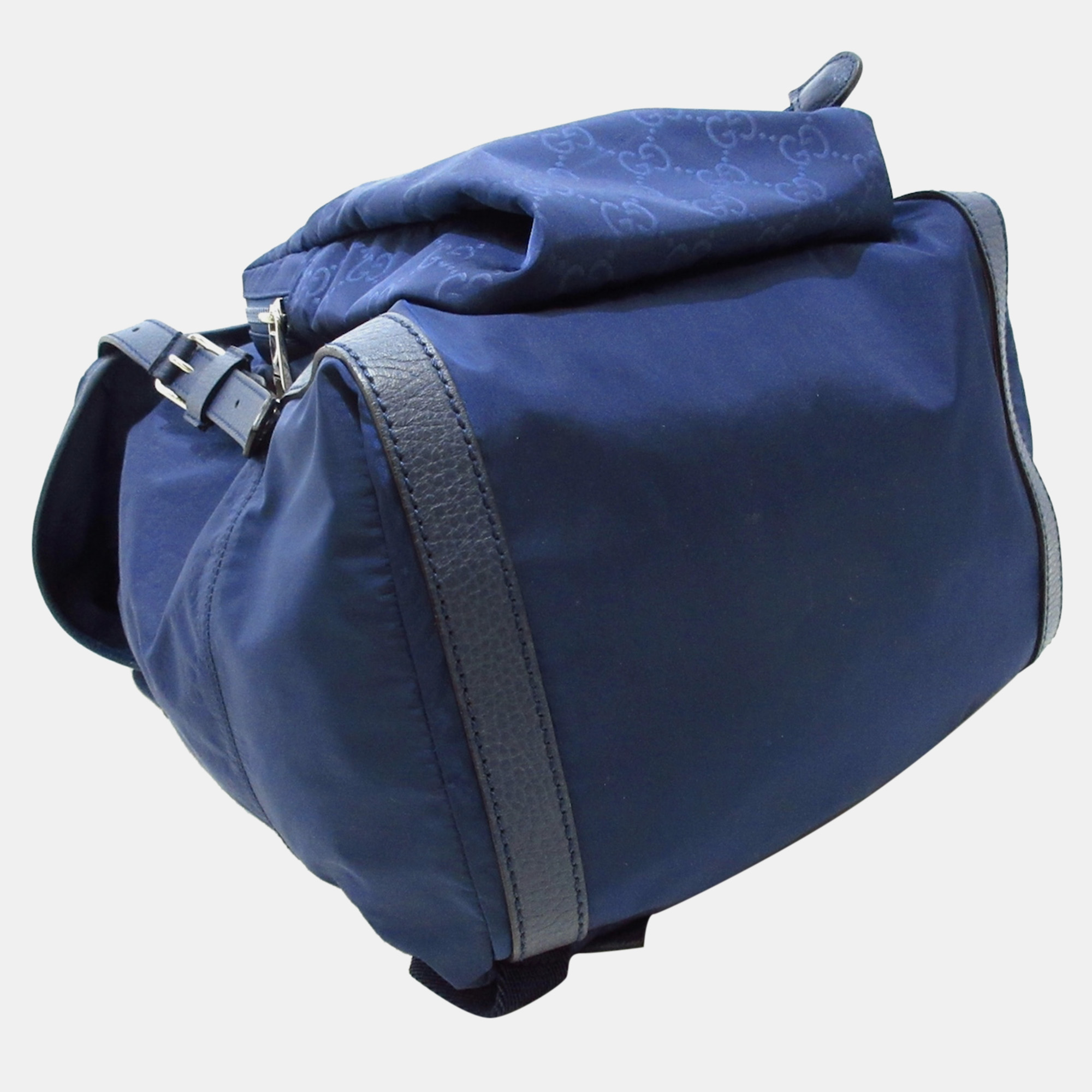 Gucci Blue Nylon GG Backpack