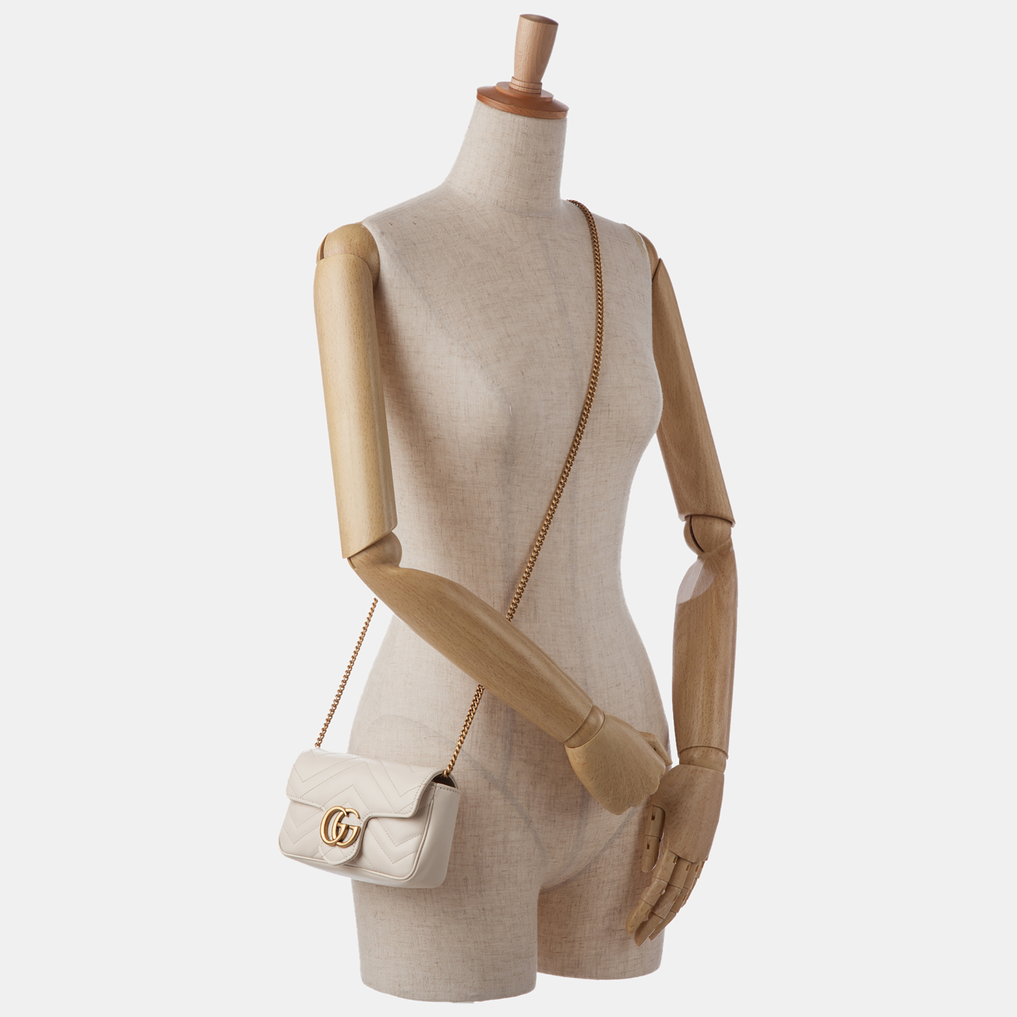 Gucci Super Mini GG Marmont Crossbody Bag