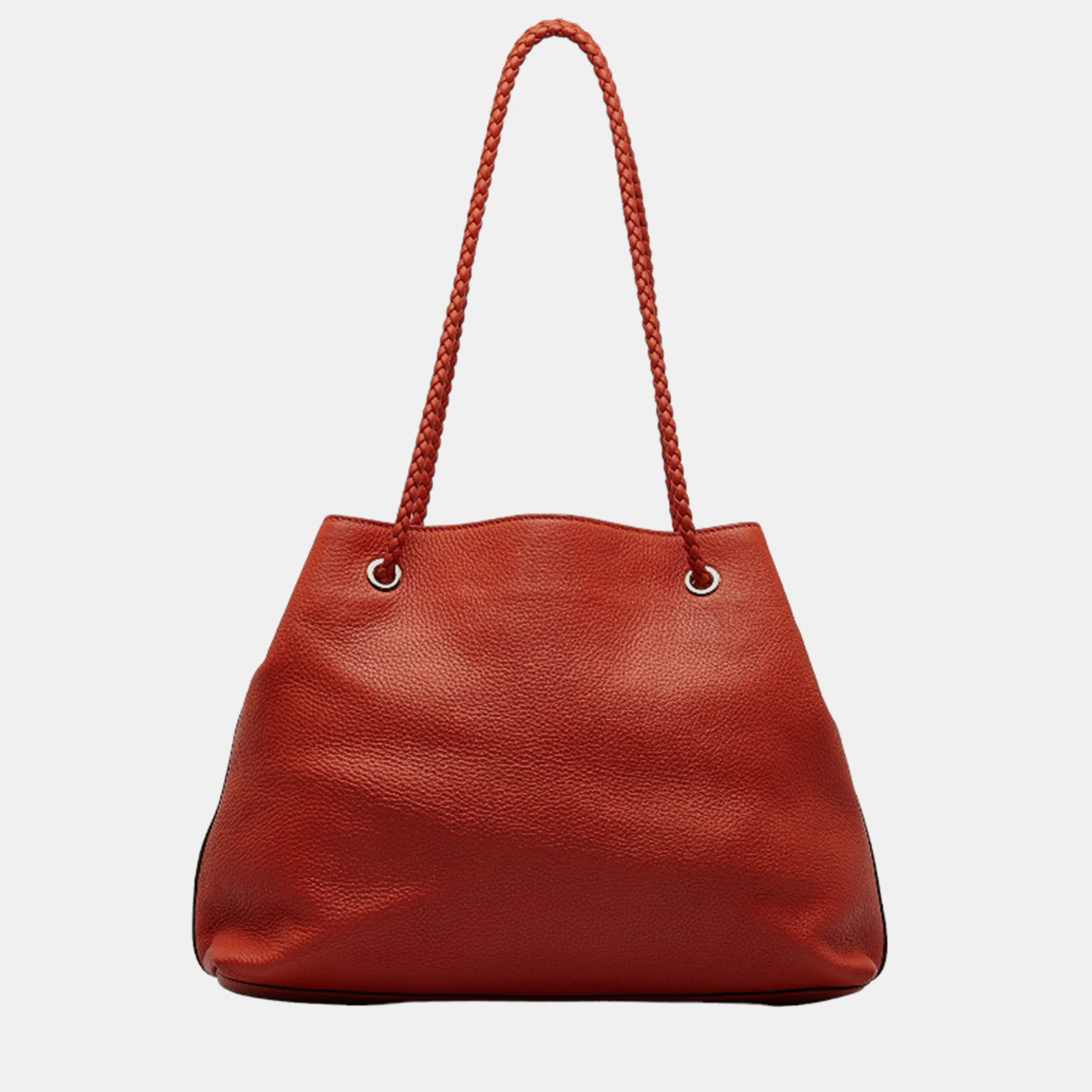 Gucci Red Leather Tote Bag