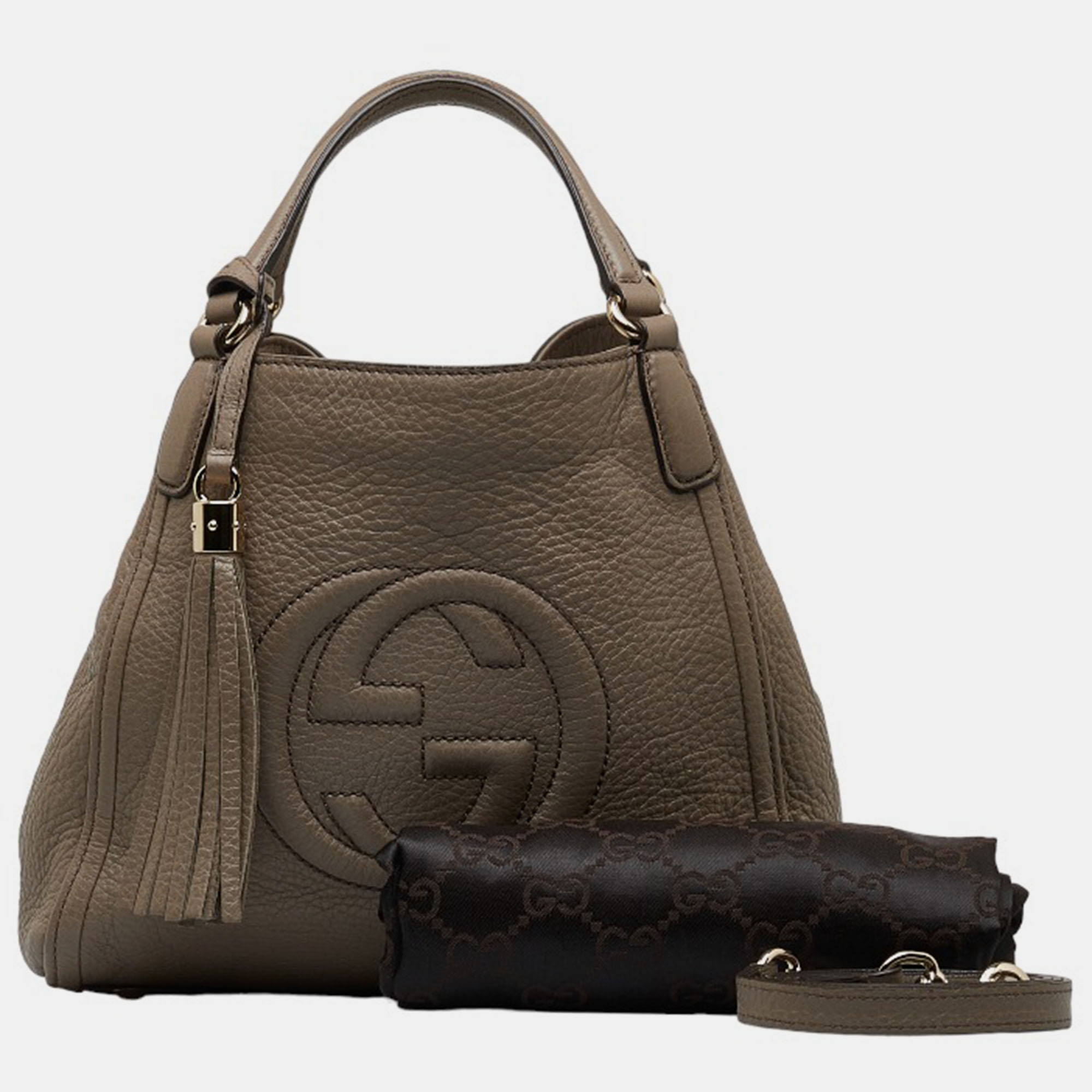 Gucci Brown Leather Soho Handbag
