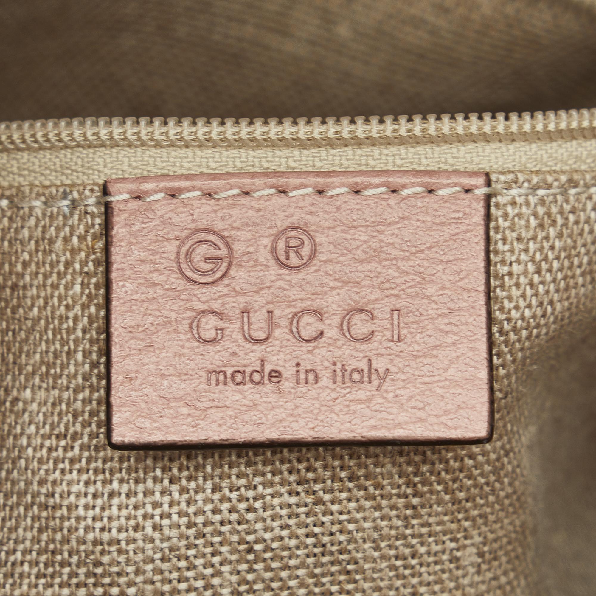 Gucci Pink Small Dollar Calf Interlocking G Top Handle
