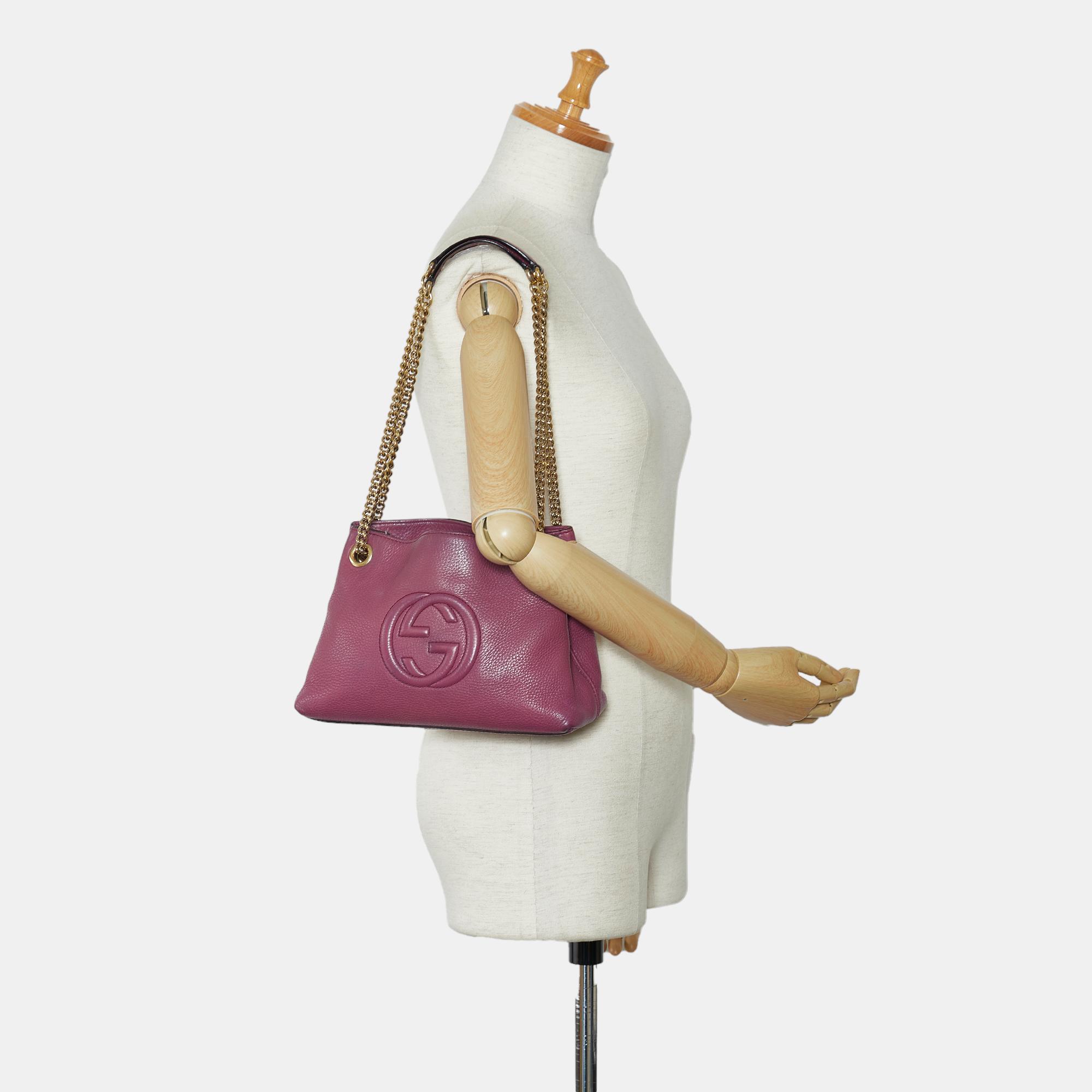 Gucci Purple Soho Chain Tote