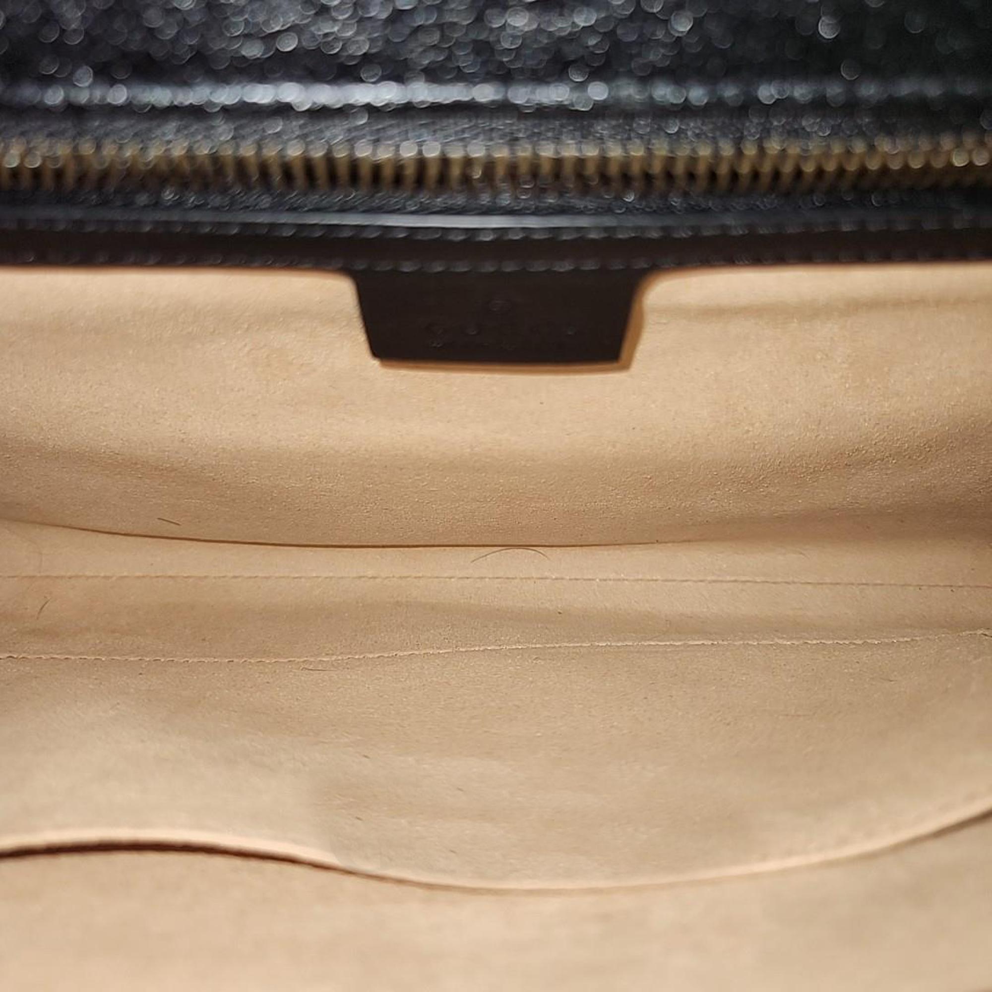 Gucci Black Leather Marmont Clutch (648935)