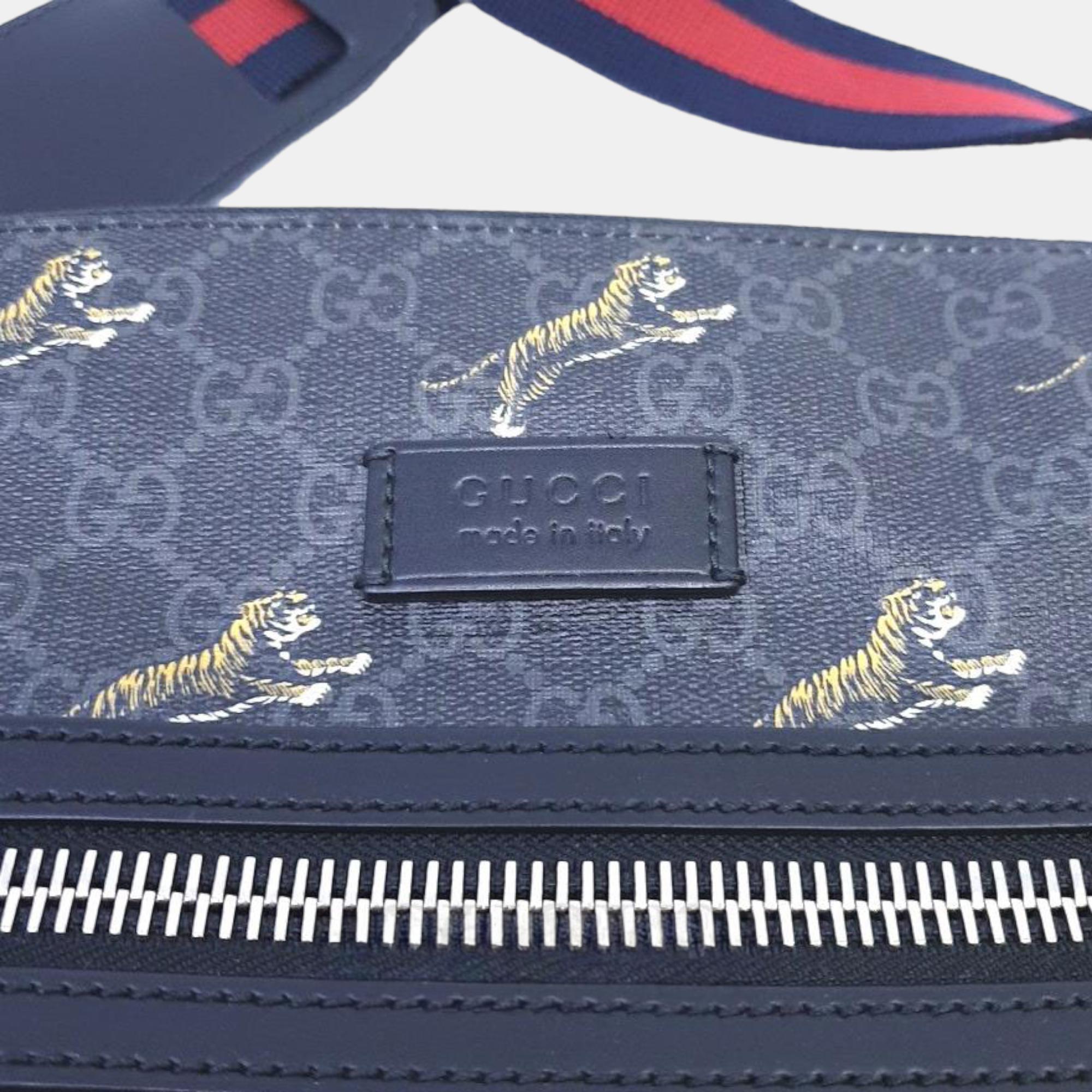 Gucci Black PVC Cross Bag (474137)