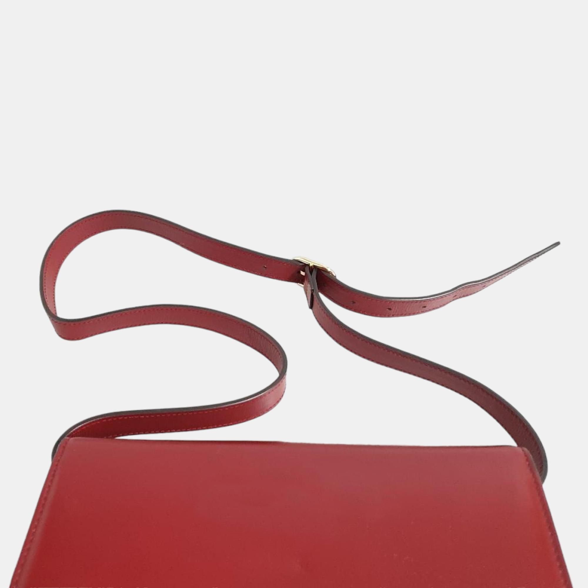 Gucci Burgundy Leather Shoulder Bag (589474)