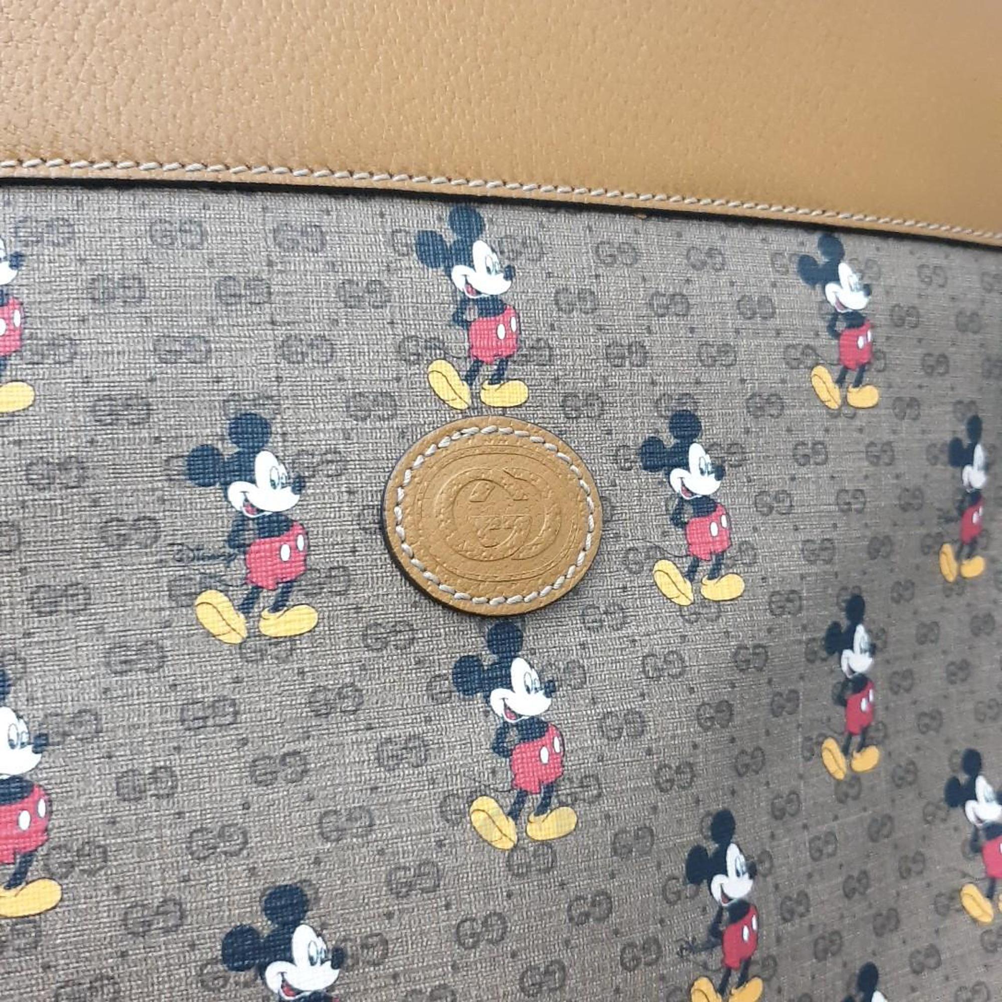 Gucci X Disney GG Coated Canvas Mickey Mouse Tote Bag