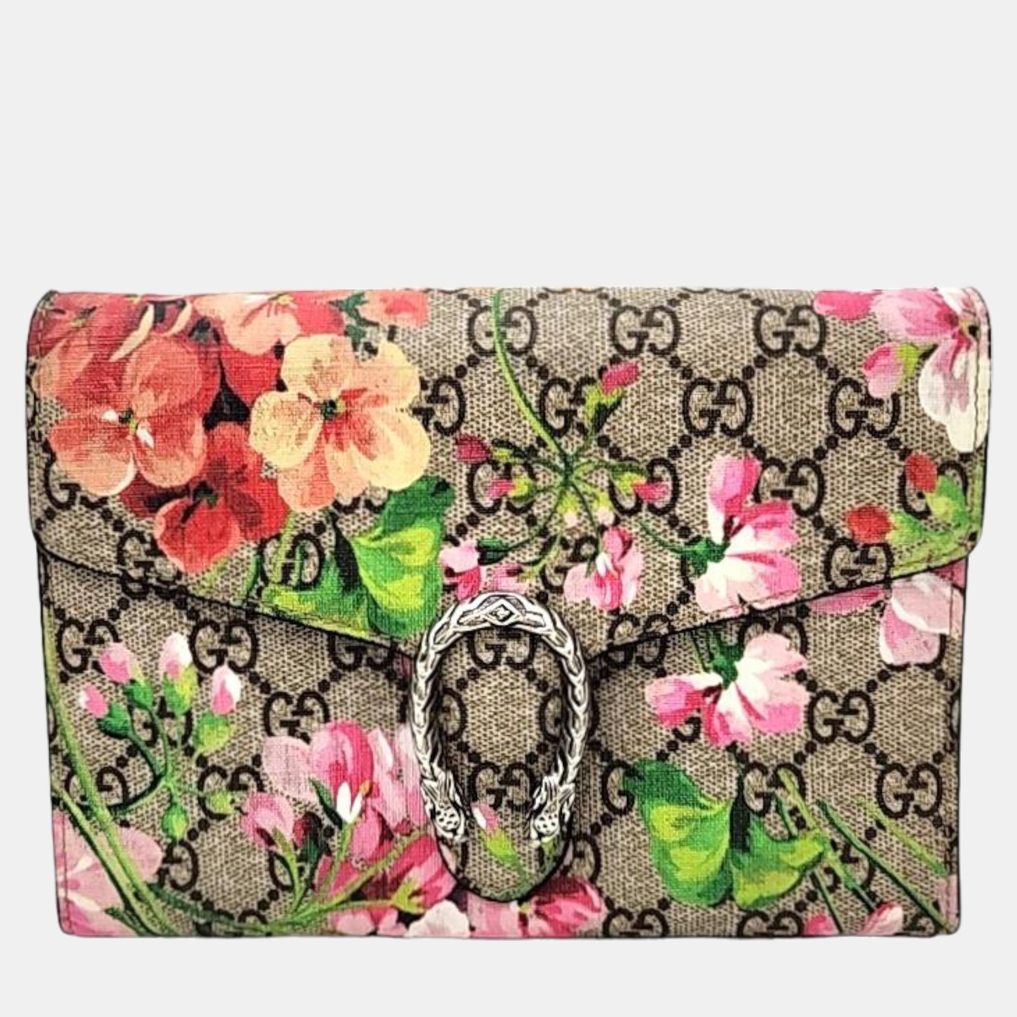 Gucci Bloom Supreme Mini Chain Bag (401231)