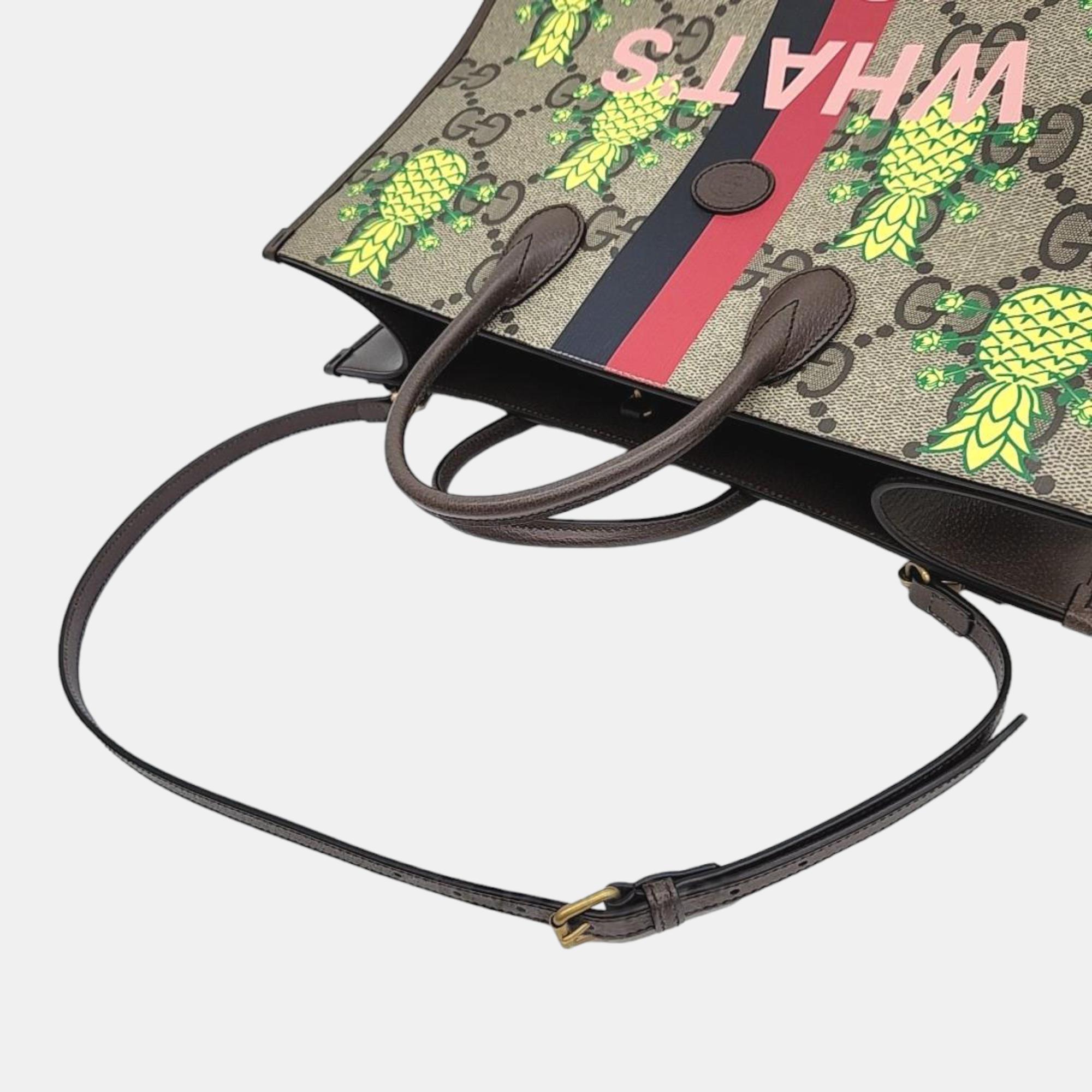 Gucci GG Pineapple Supreme Top Handle Tote Bag (659980)