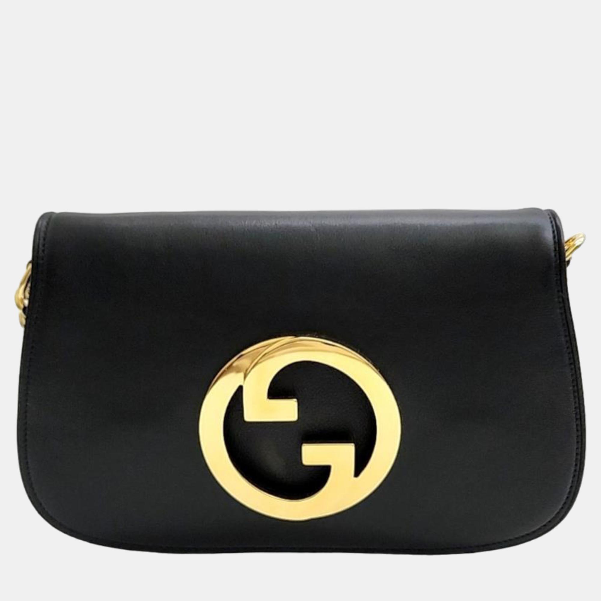 Gucci Black Leather Blondie Shoulder Bag (699268)