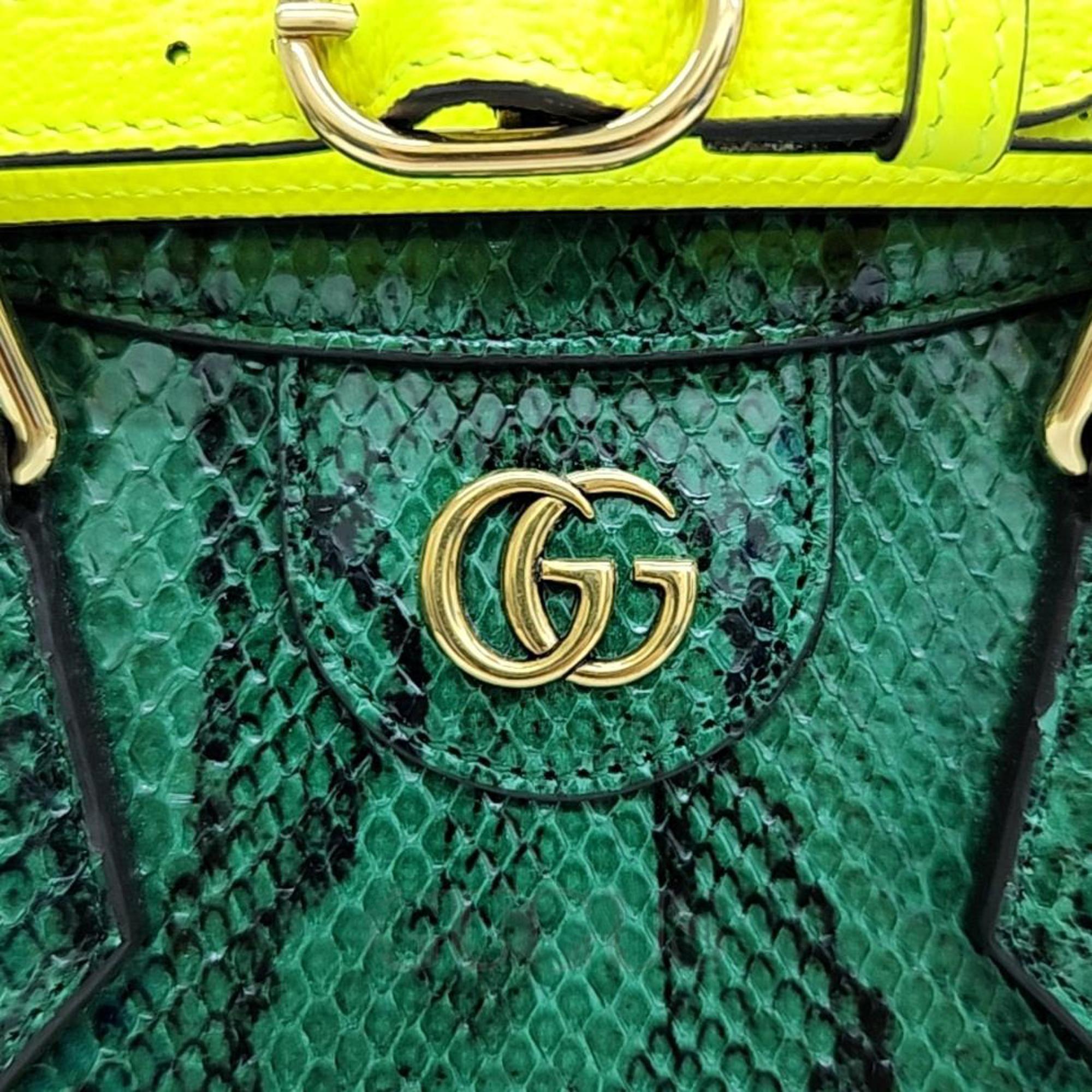 Gucci Python Diana Bamboo Tote Bag Small (660195)