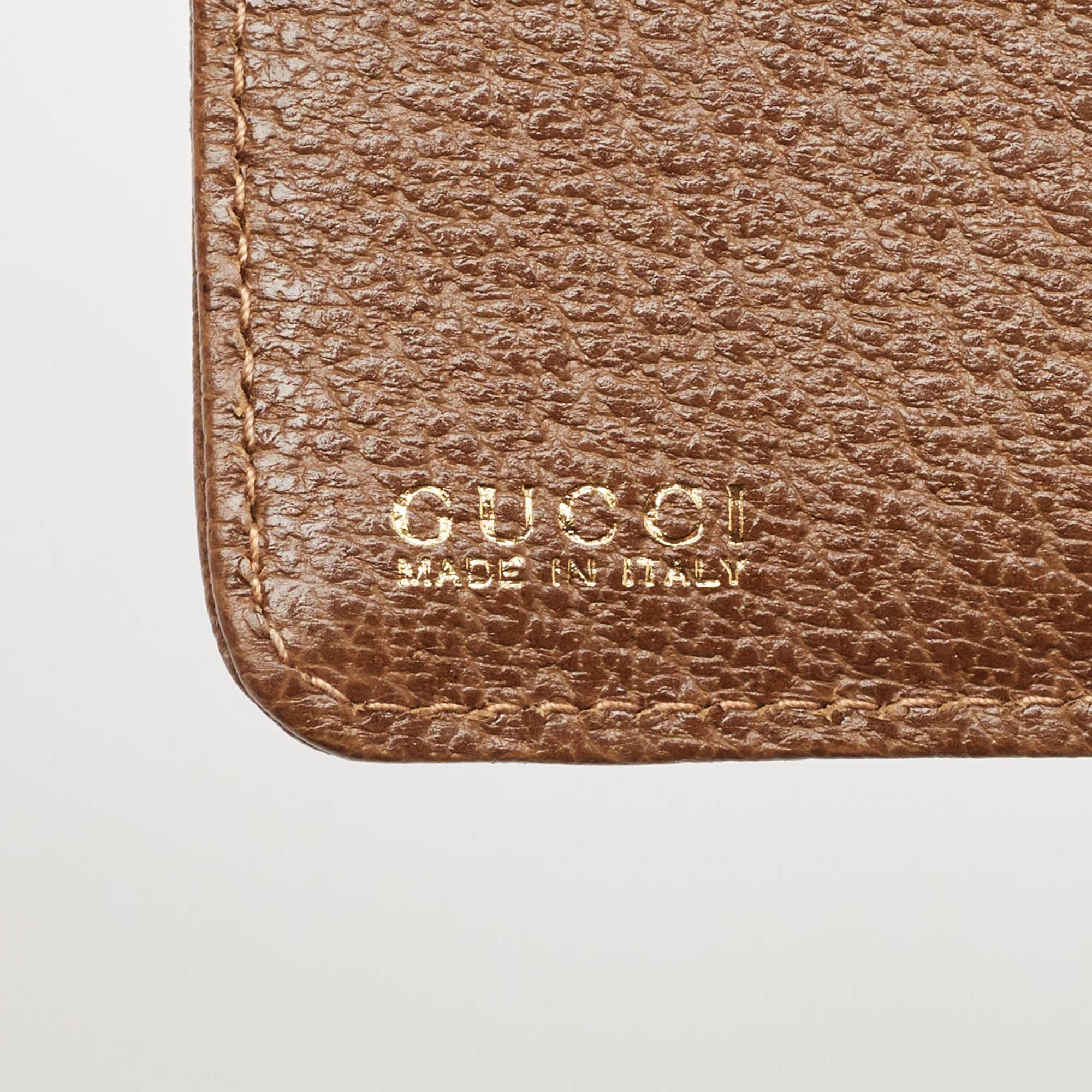 Gucci Brown Leather Slim Card Holder