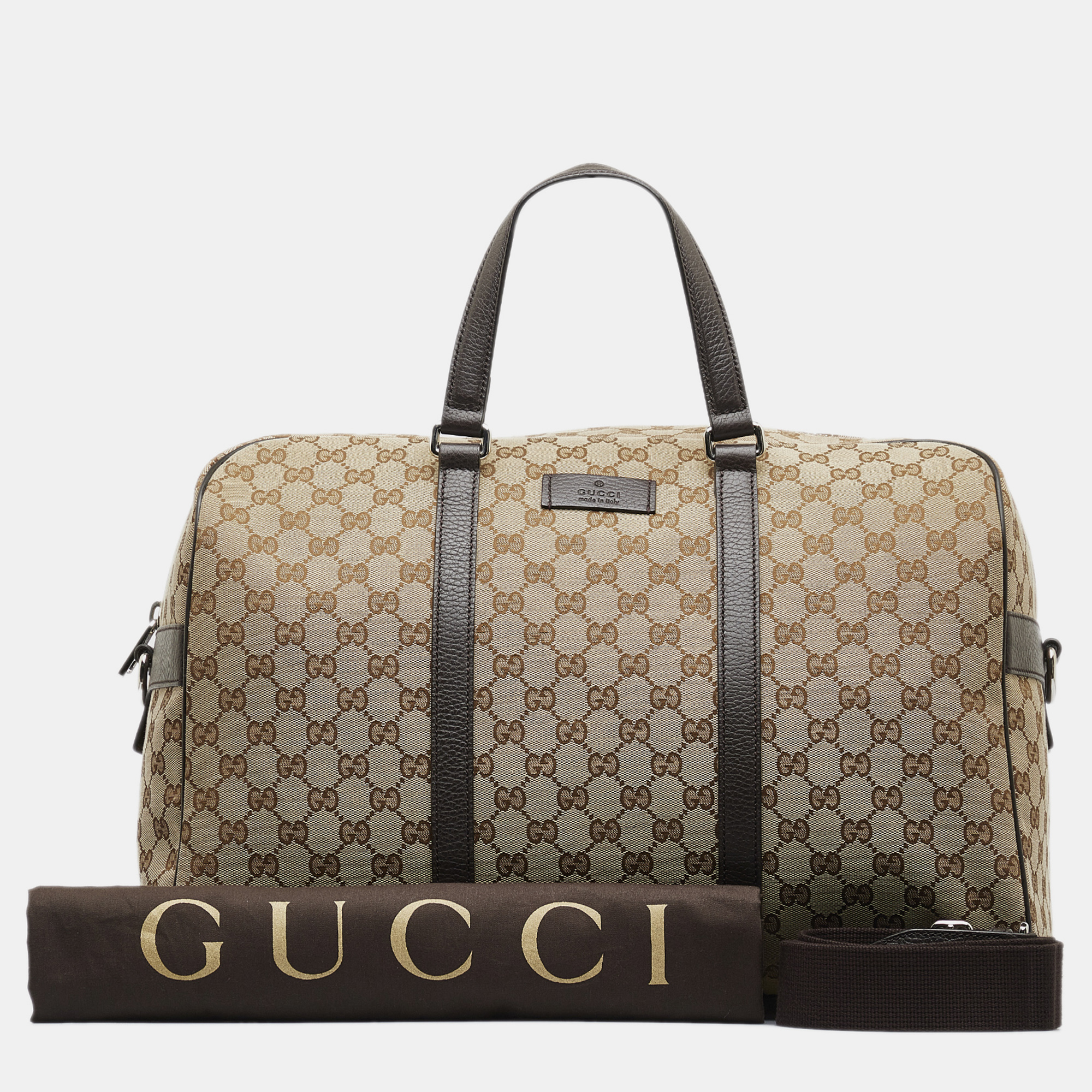 Gucci GG Canvas Boston Duffle Bag