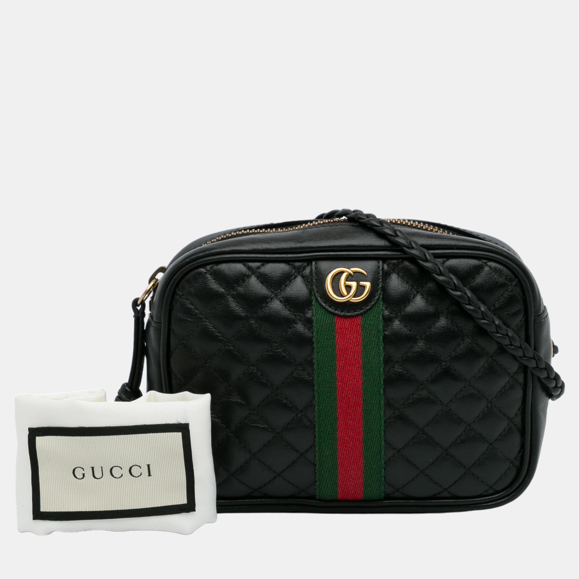 Gucci Black Mini Trapuntata Crossbody Bag