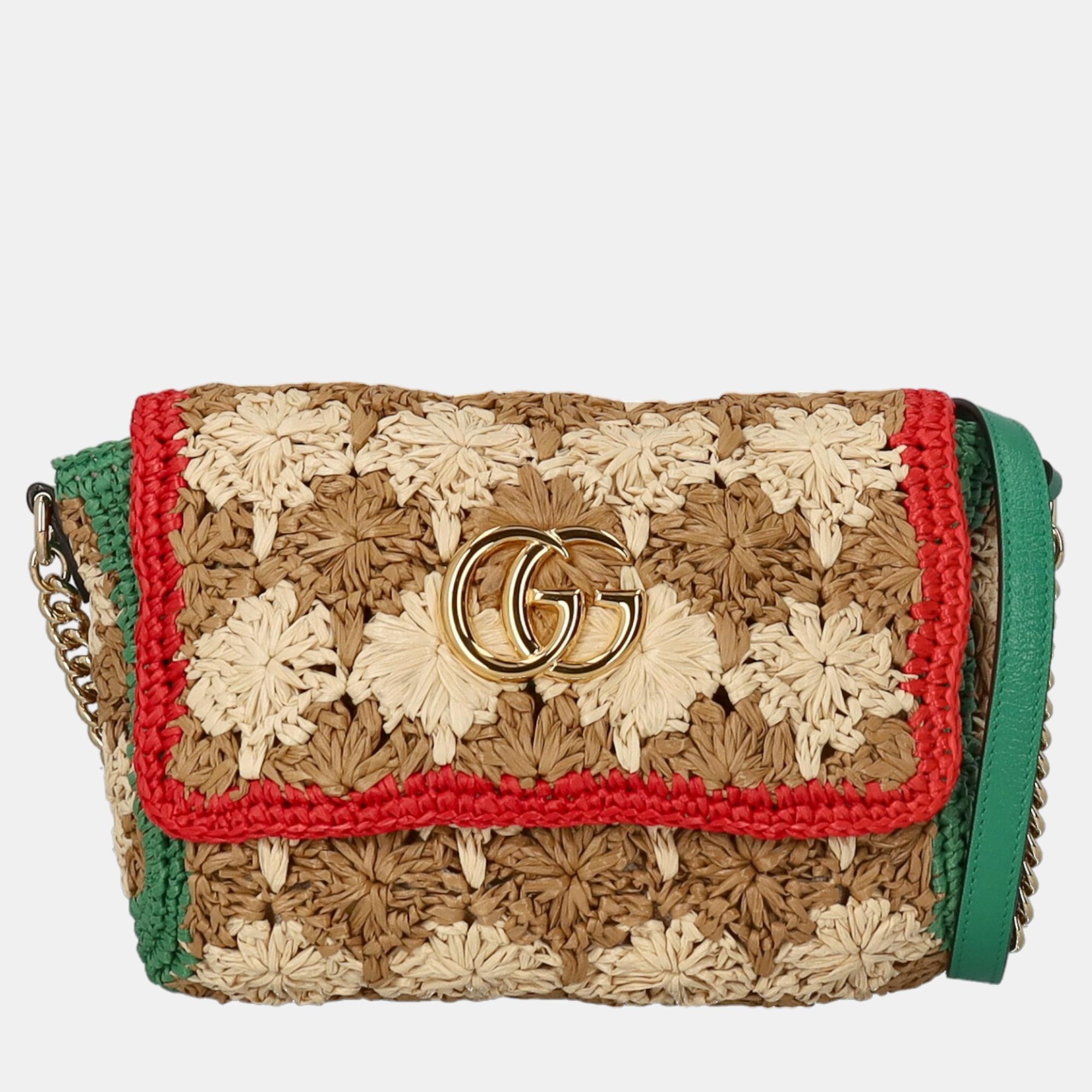 Gucci  Women's Eco-Friendly Fabric Cross Body Bag - Beige - One Size