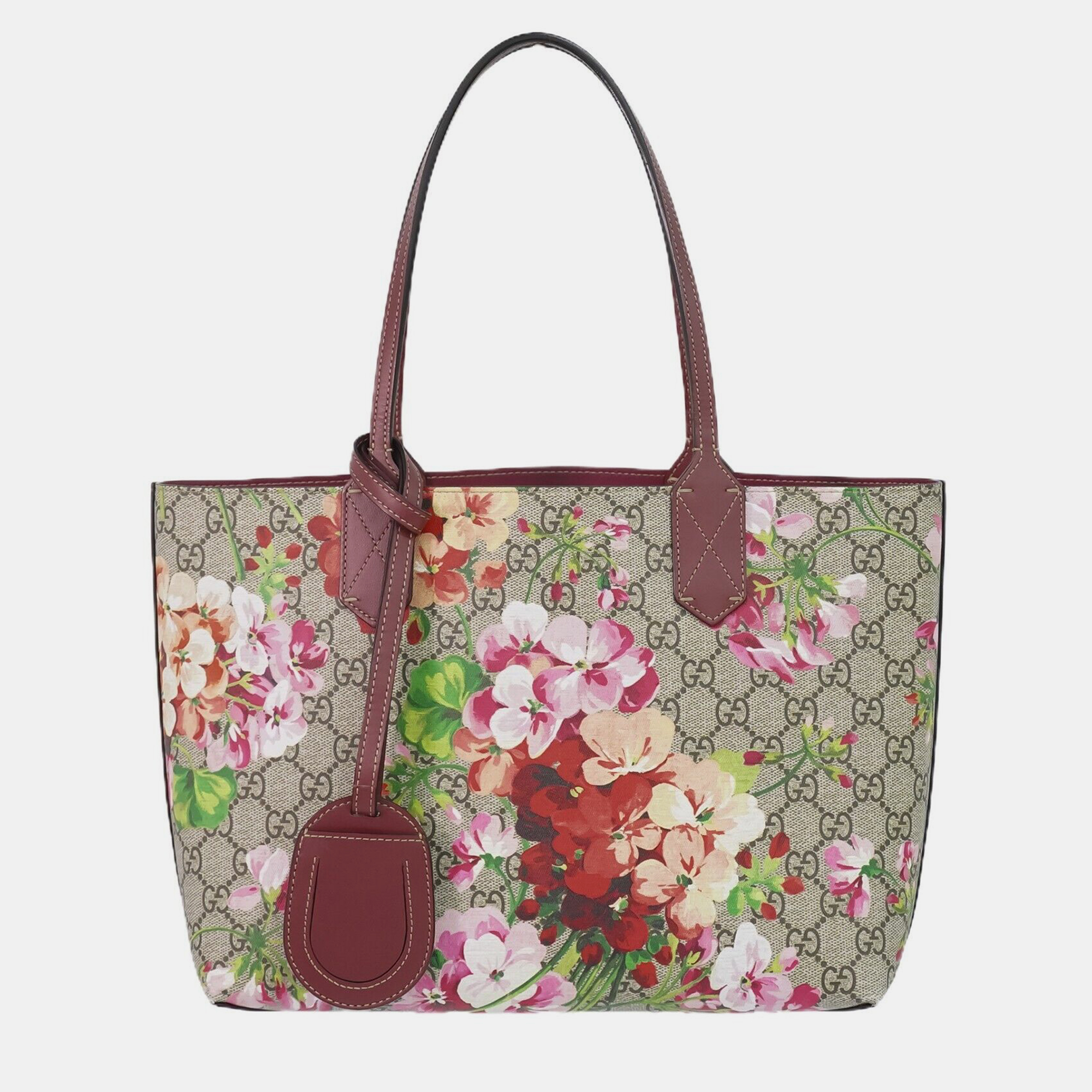 Gucci Multicolor Canvas GG Blooms Shoulder Bag