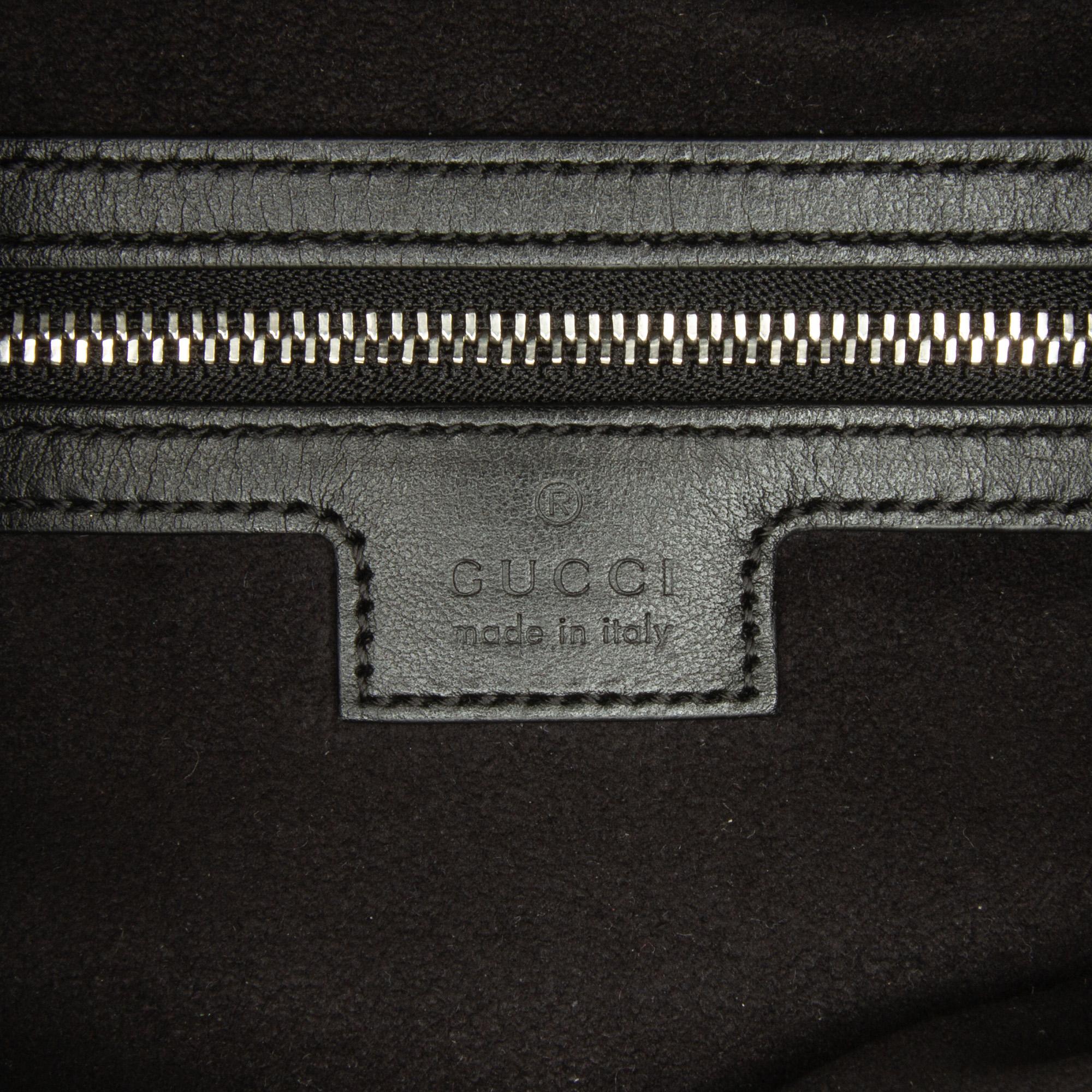 Gucci Black Medium Deco Satchel