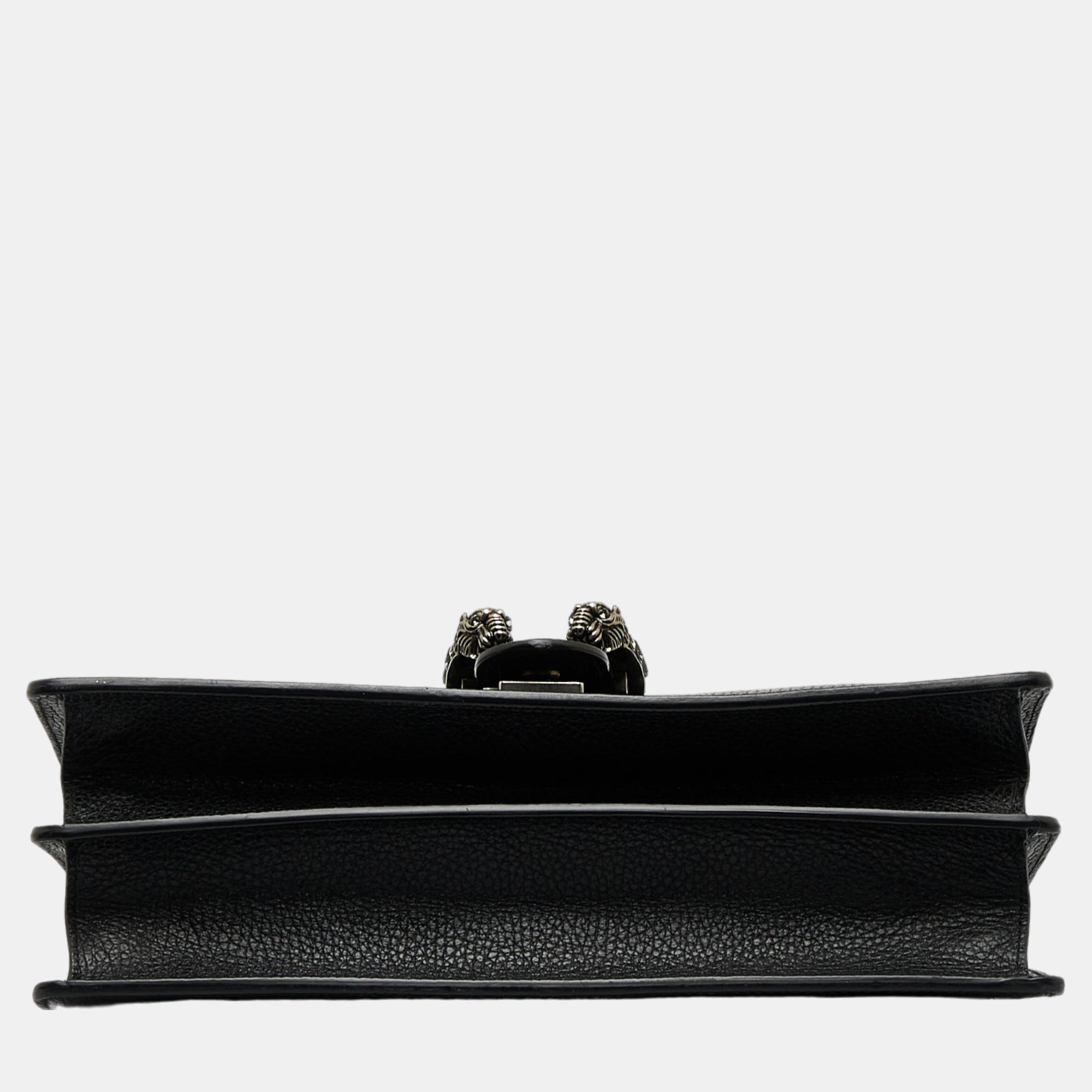 Gucci Black Medium Dionysus Shoulder Bag