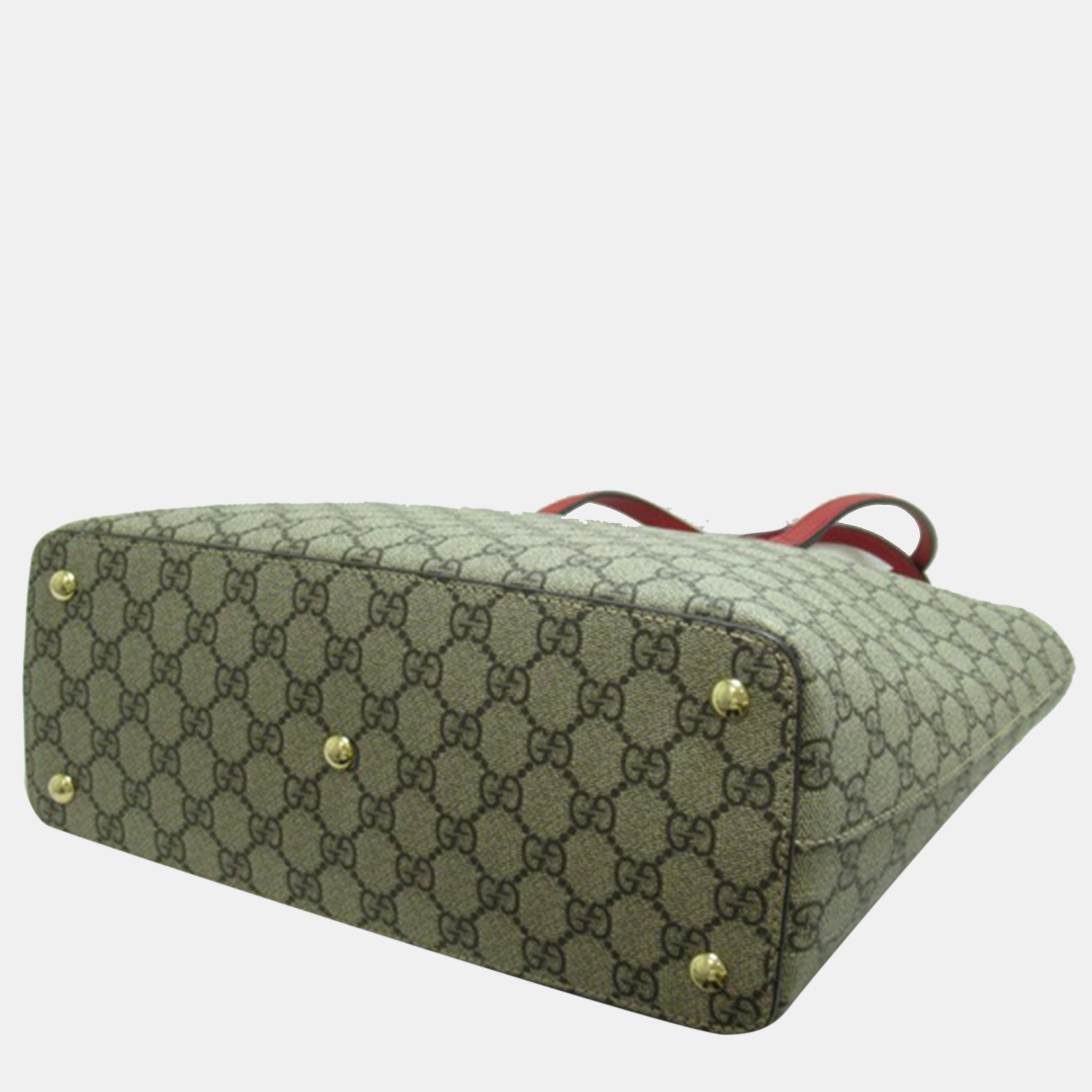 Gucci Brown Canvas GG Supreme Tote Bag