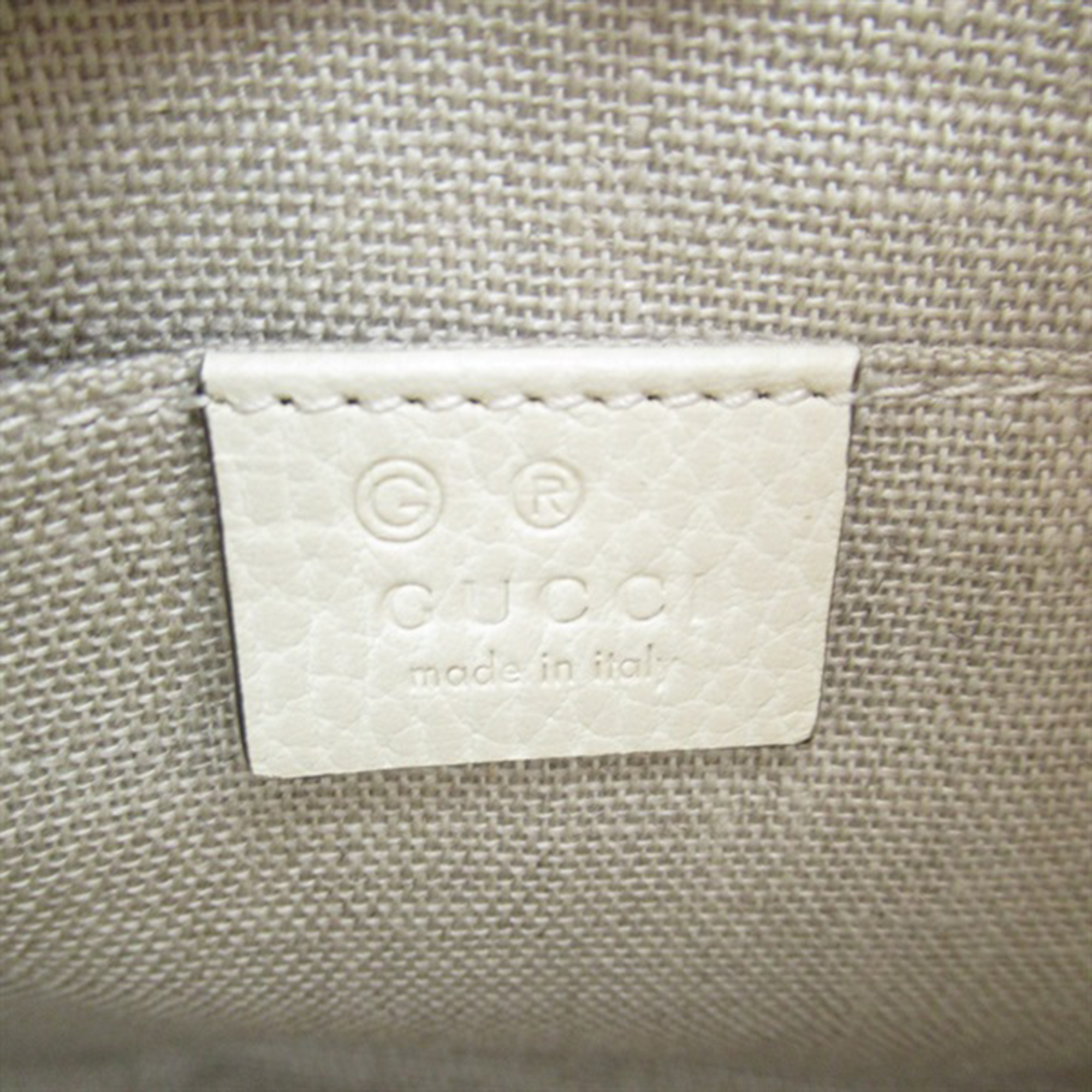 Gucci Beige Animal Skin GG Canvas Bree Crossbody Bag