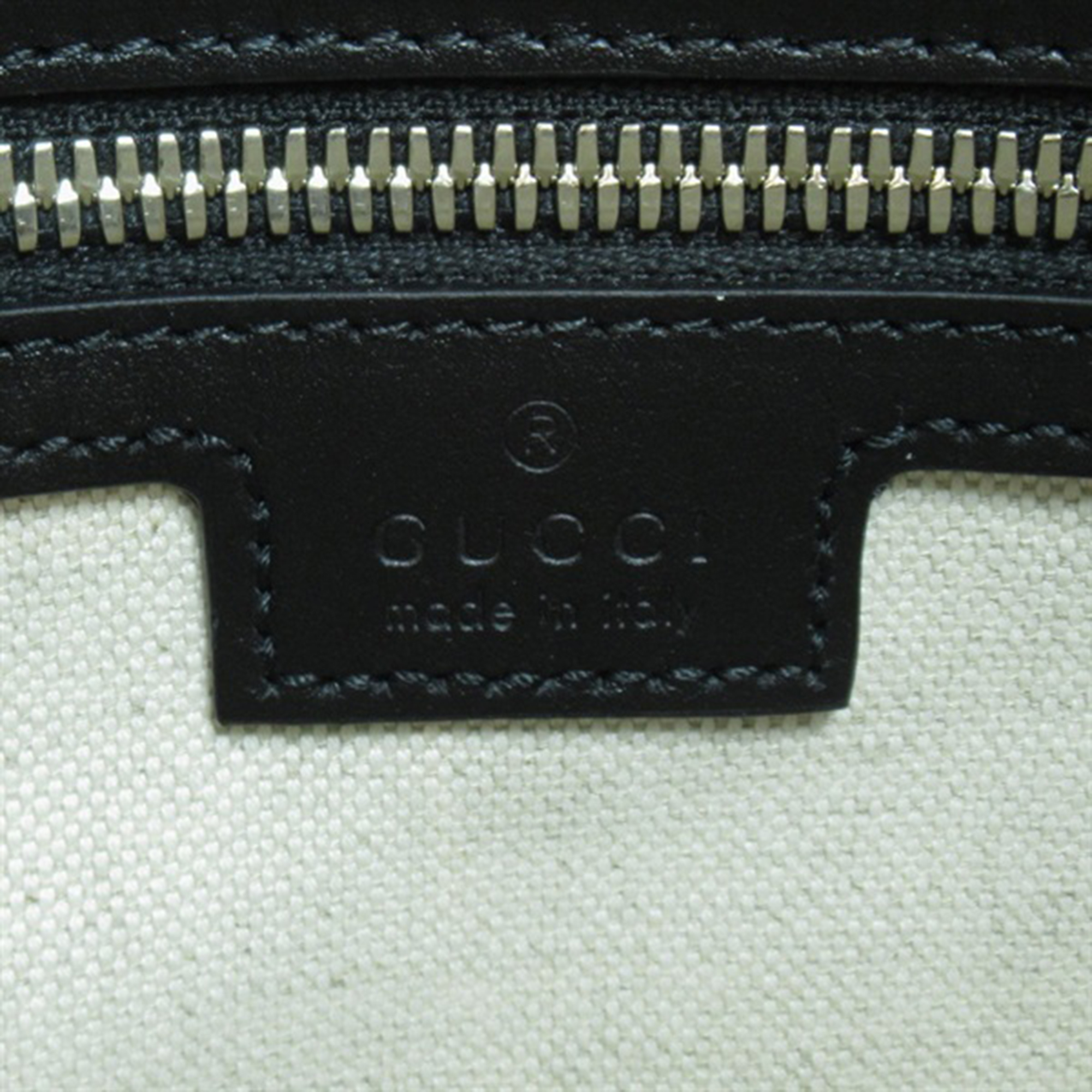 Gucci Black GG Embossed Messenger Bag