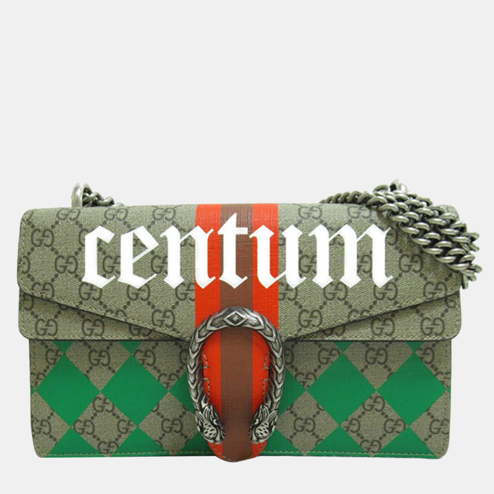 Gucci Beige Canvas GG Supreme Centum Dionysus Shoulder Bag