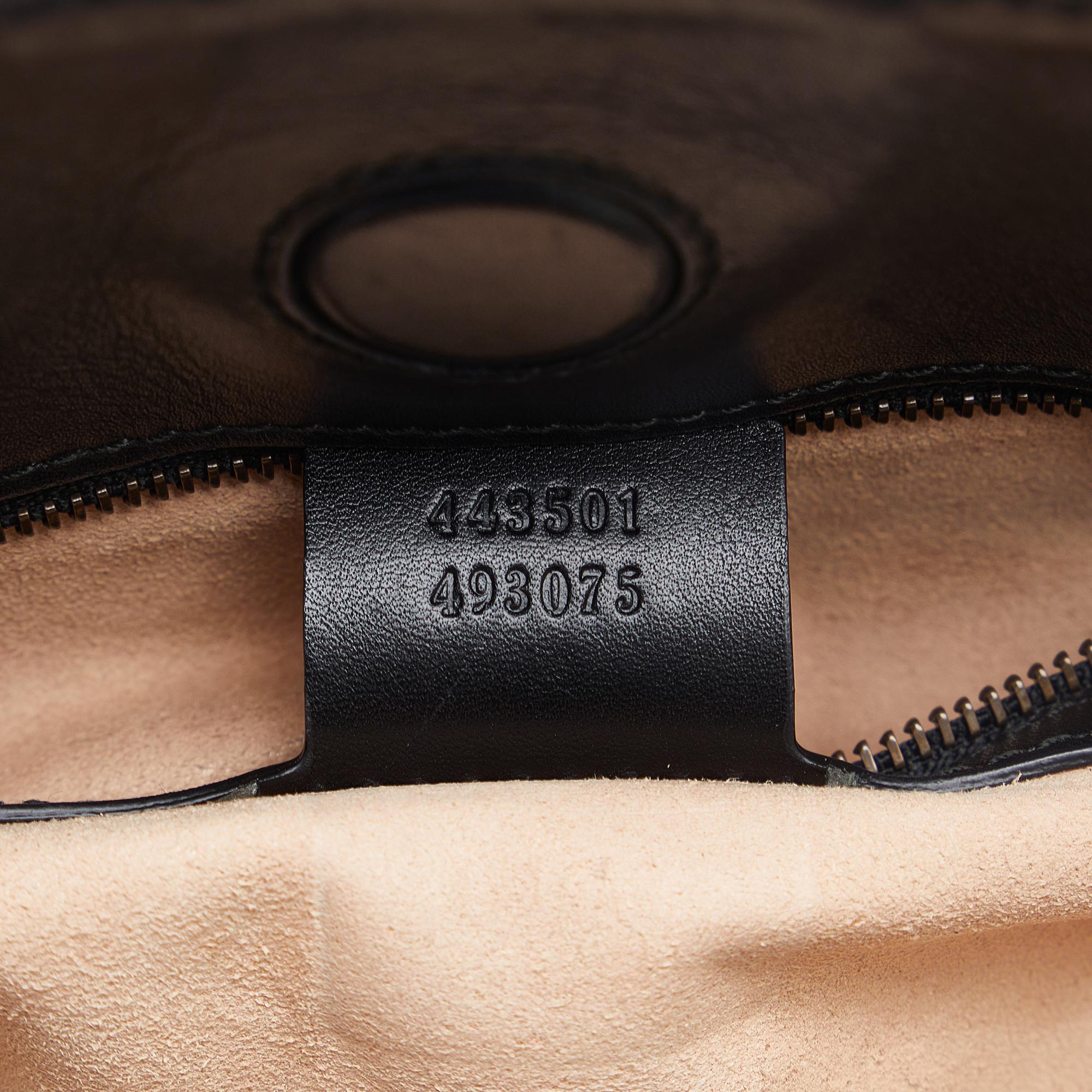 Gucci Black GG Marmont Matelasse Leather Shoulder Bag